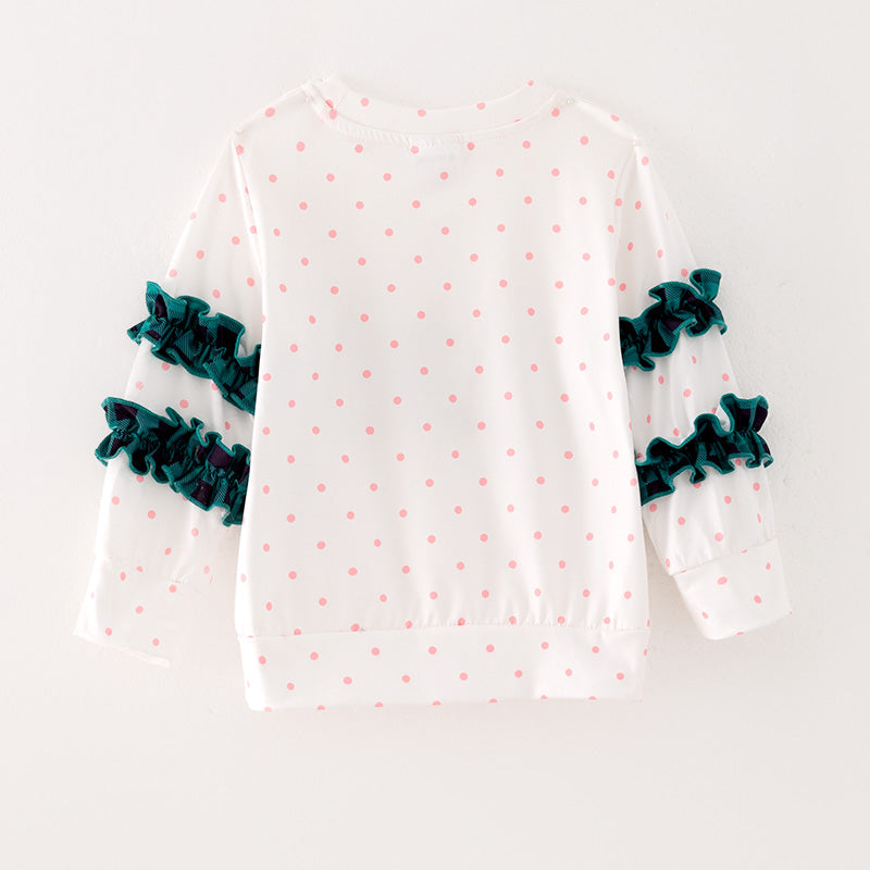 (In Stock G22-2-1)Girls Christmas Applique T-shirt