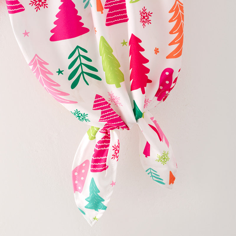 (In Stock G15-2-1)Baby Girls Christmas Print Baby Gown