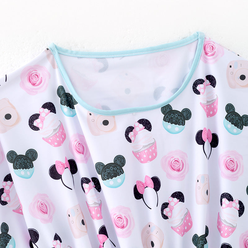 (In Stock)Mommy Spring and Summer Cartoon Print Swimsuit