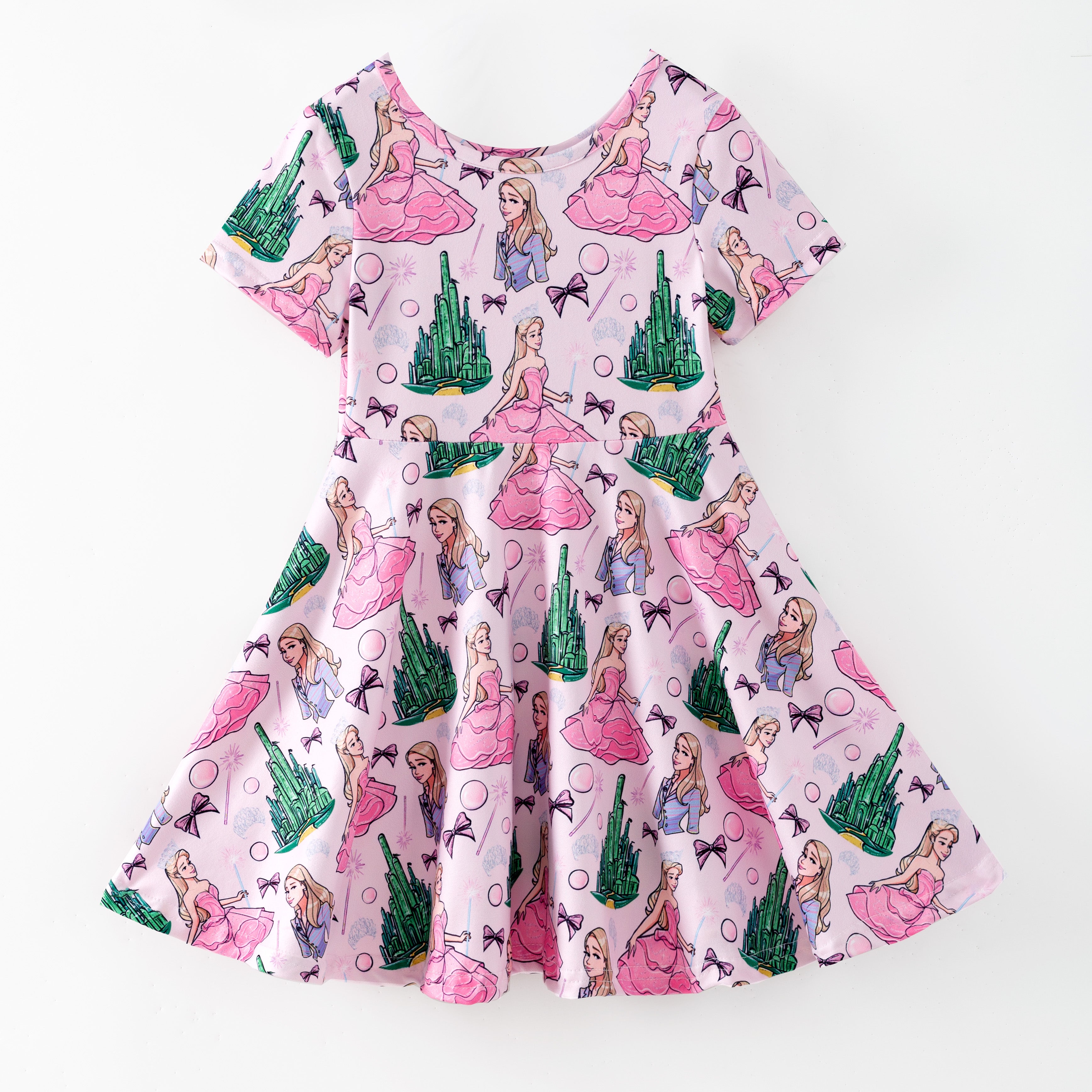 (Pre Order,Prepack Zone)Girls Spring&Summer Princess Print Dress(Mix Size)
