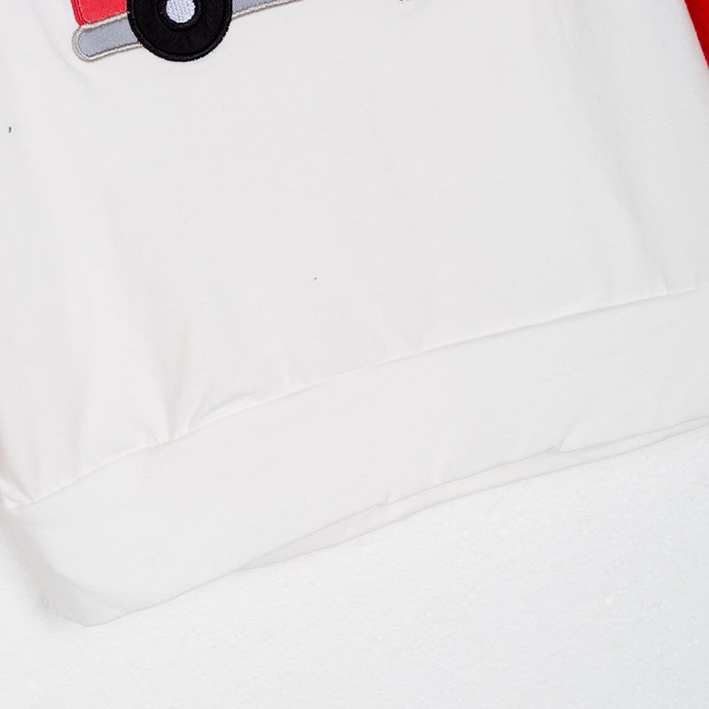 (In Stock L35-1-2)Boys Christmas Applique Top