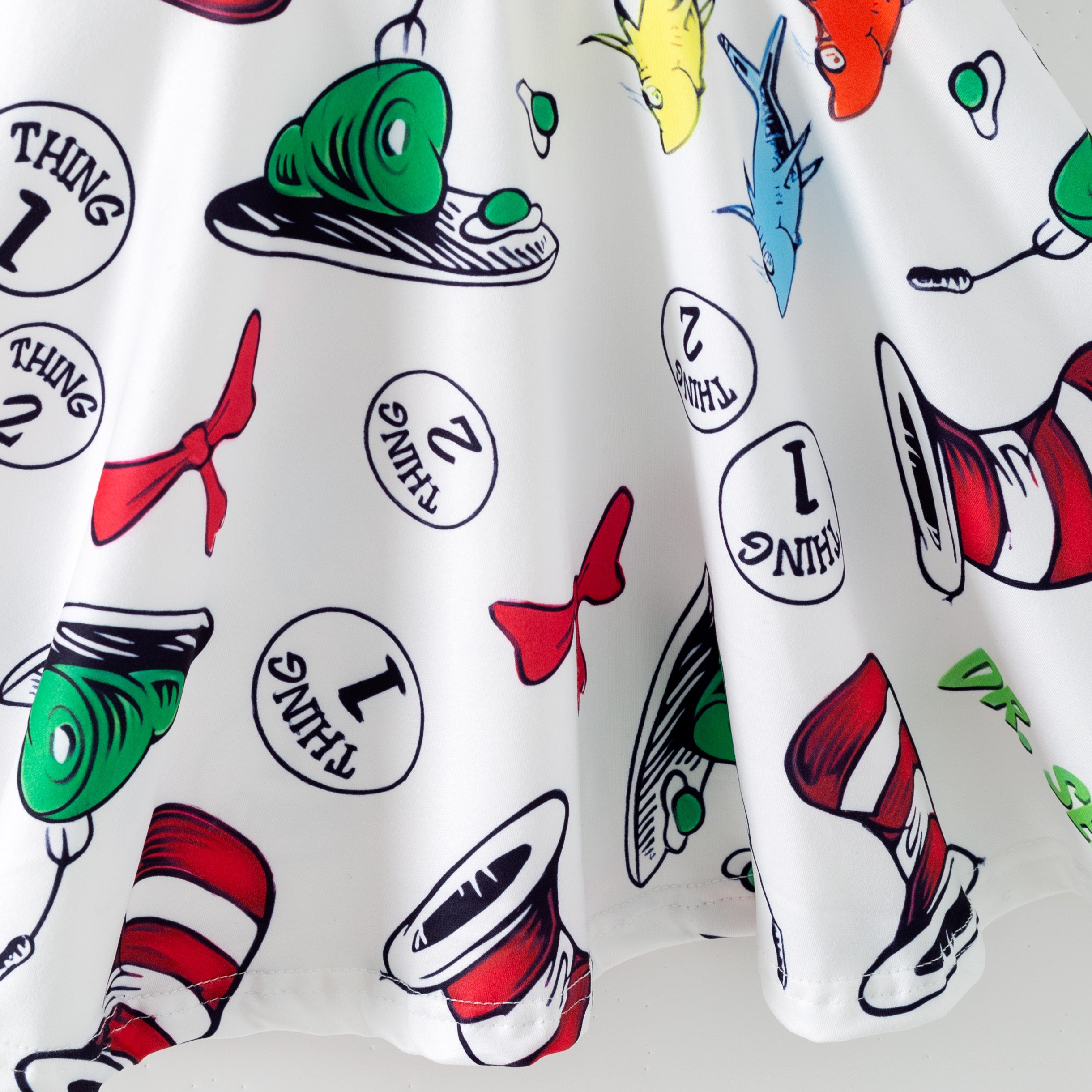 (Pre Order,Prepack Zone)Girls DR SEUSS Print Dress(Mix Size)