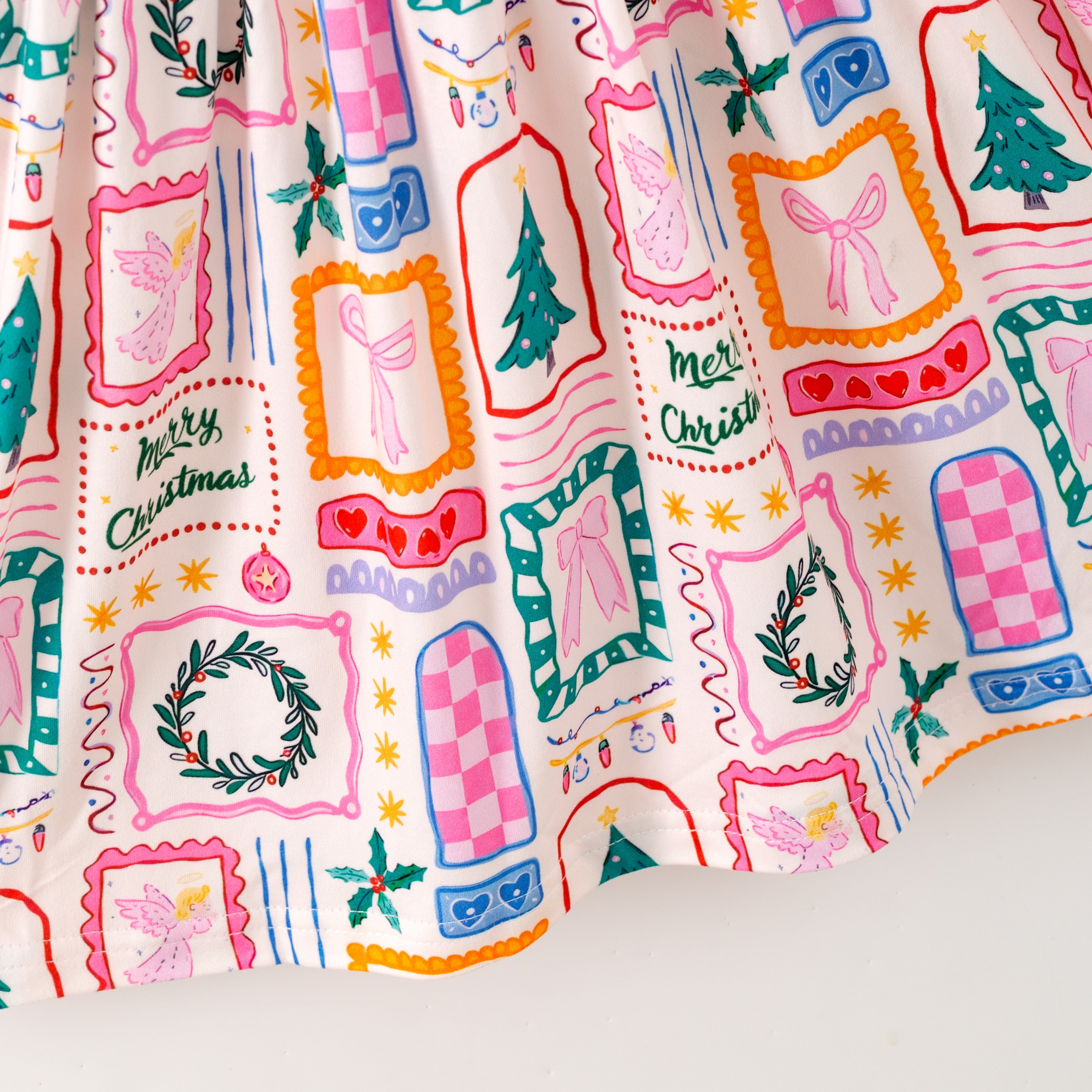 (Pre Order)Girls Christmas Nutcracker Print Dress&Outfit Set