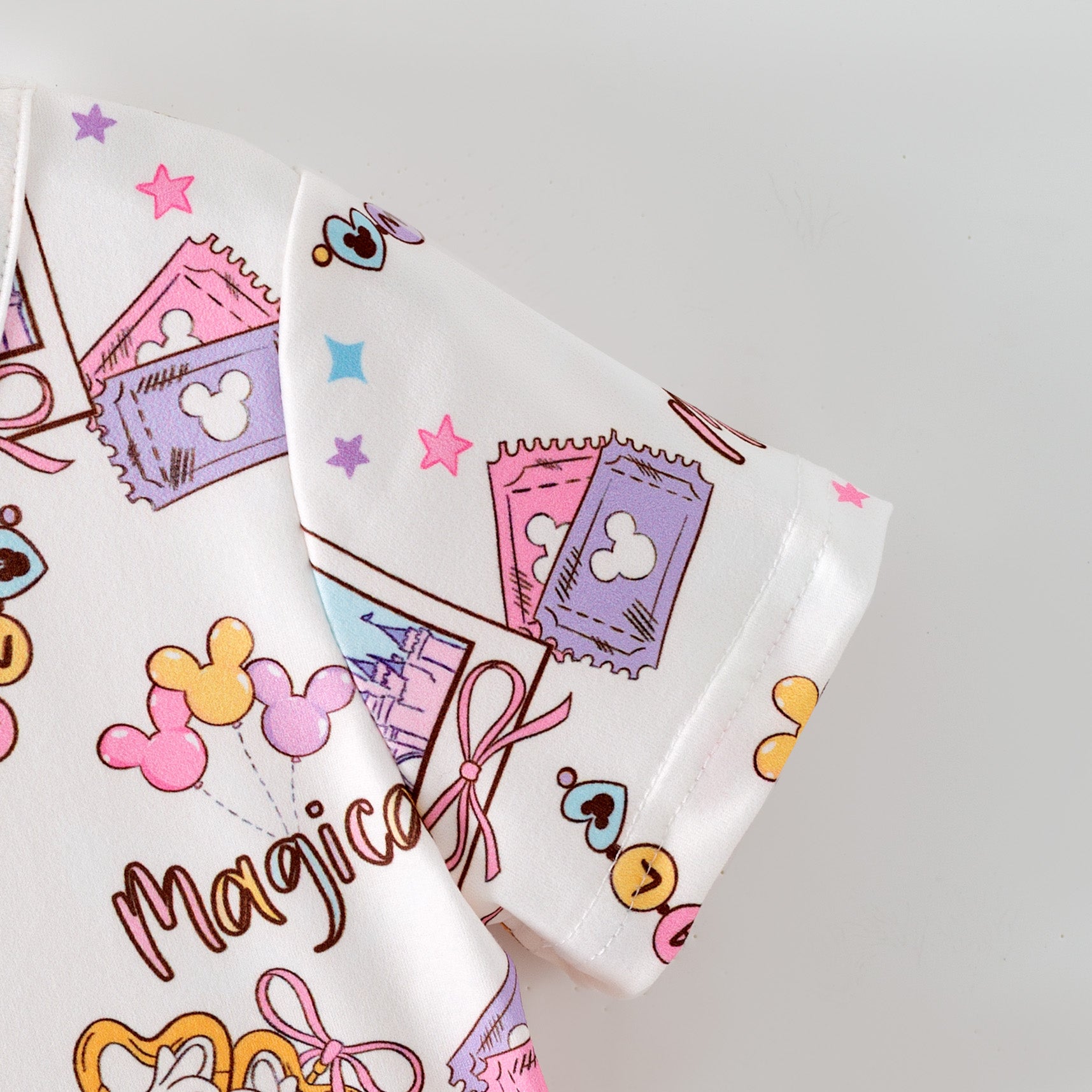 (Pre Order,Prepack Zone)Girls Spring&Summer Cartoon Print Dress,Skort Set(Mix Size)