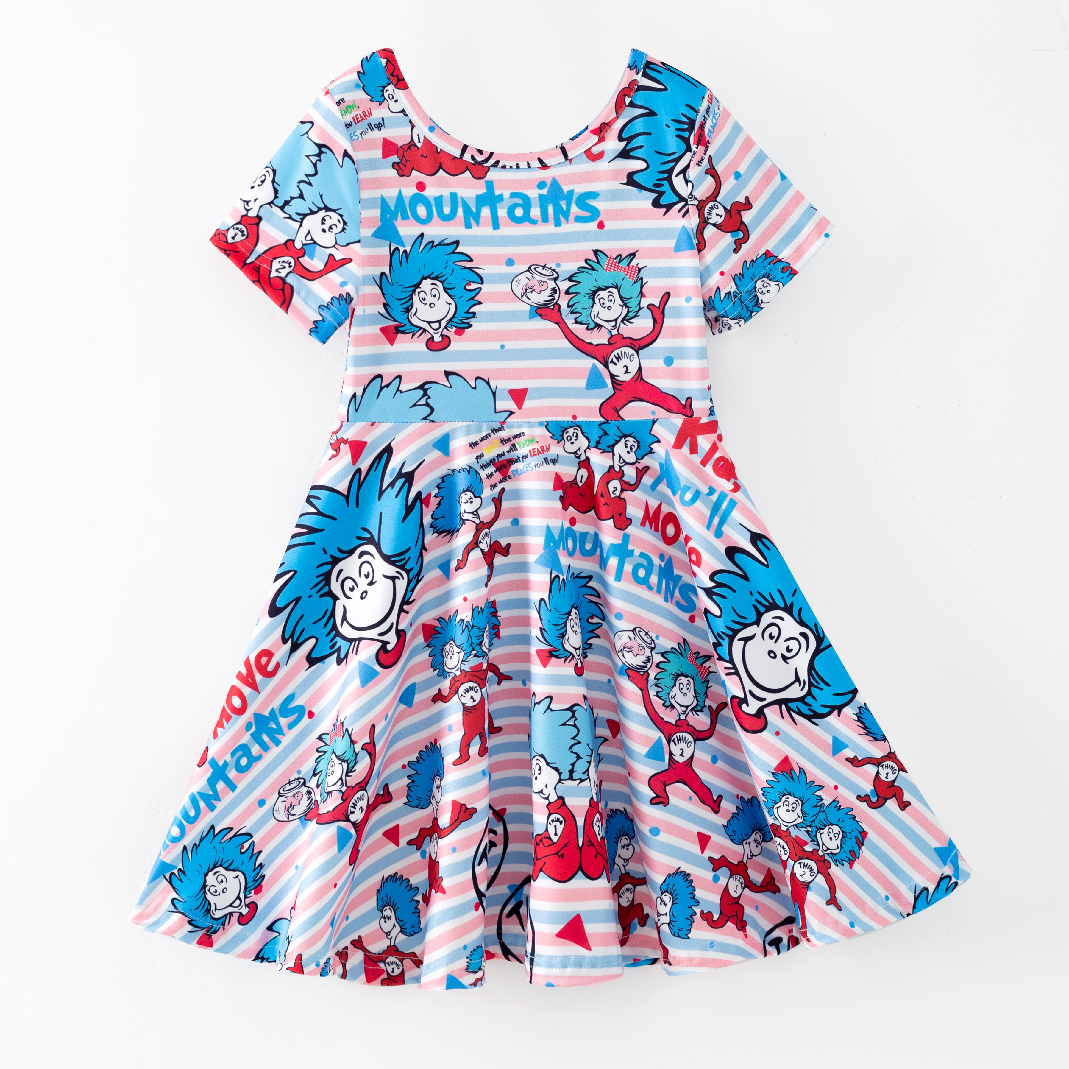 (Pre Order,Prepack Zone)Girls DR SEUSS Print Dress(Mix Size)