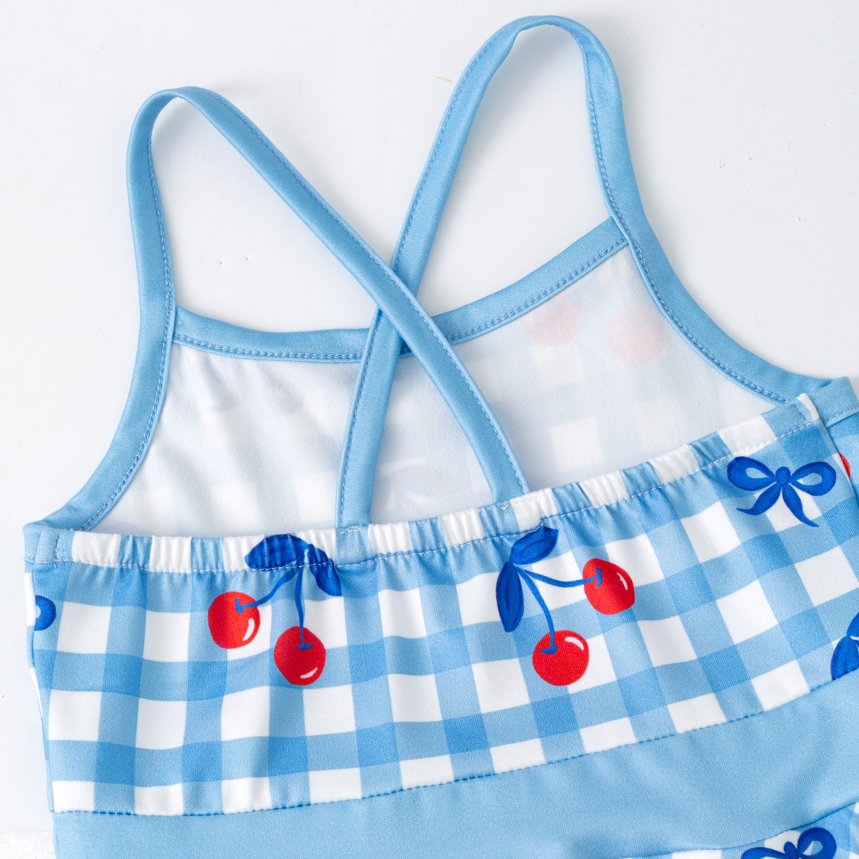 (Pre Order,Prepack Zone)Girls Spring&Summer Cherry Print Dress,Skort Set(Mix Size)
