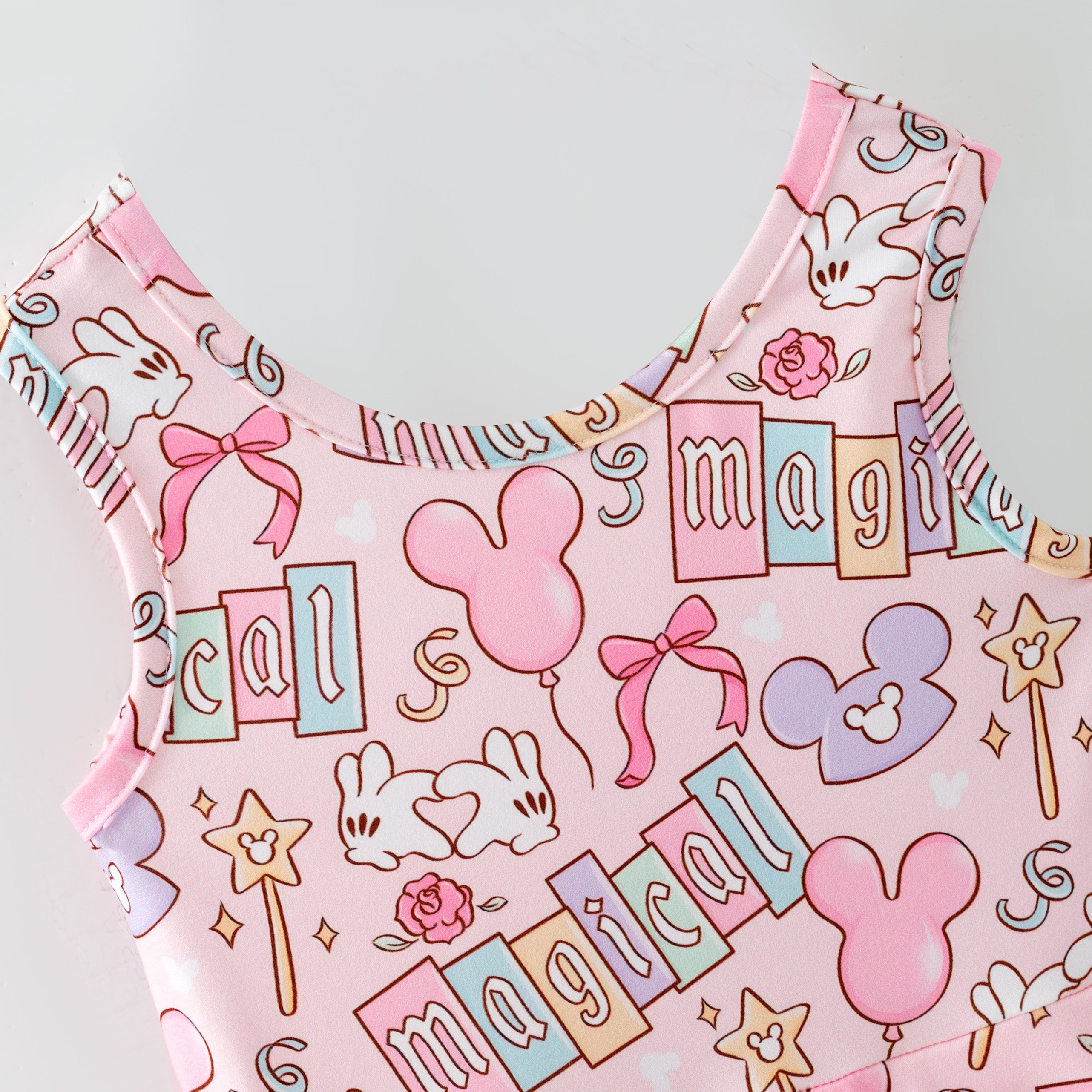 (Pre Order,Prepack Zone)Girls Spring&Summer Cartoon Print Dress,Skort Set(Mix Size)
