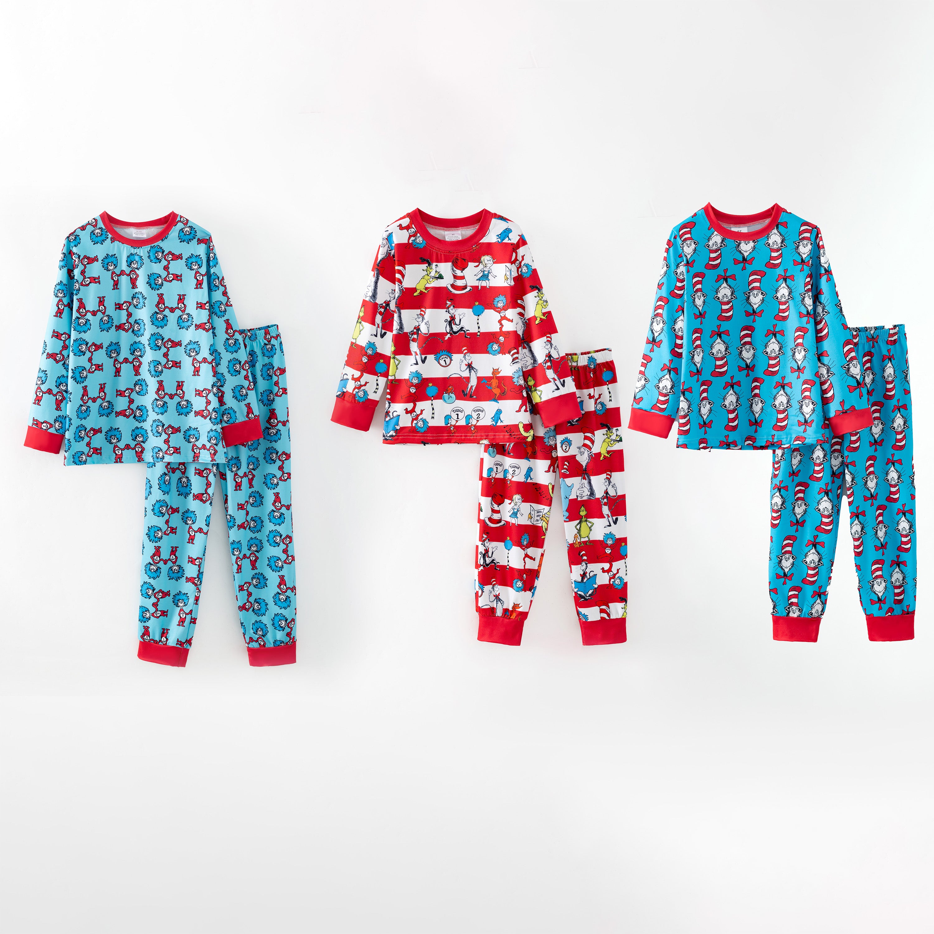 (Pre Order,Prepack Zone)Boys DR SEUSS Print Pajamas(Mix Size)