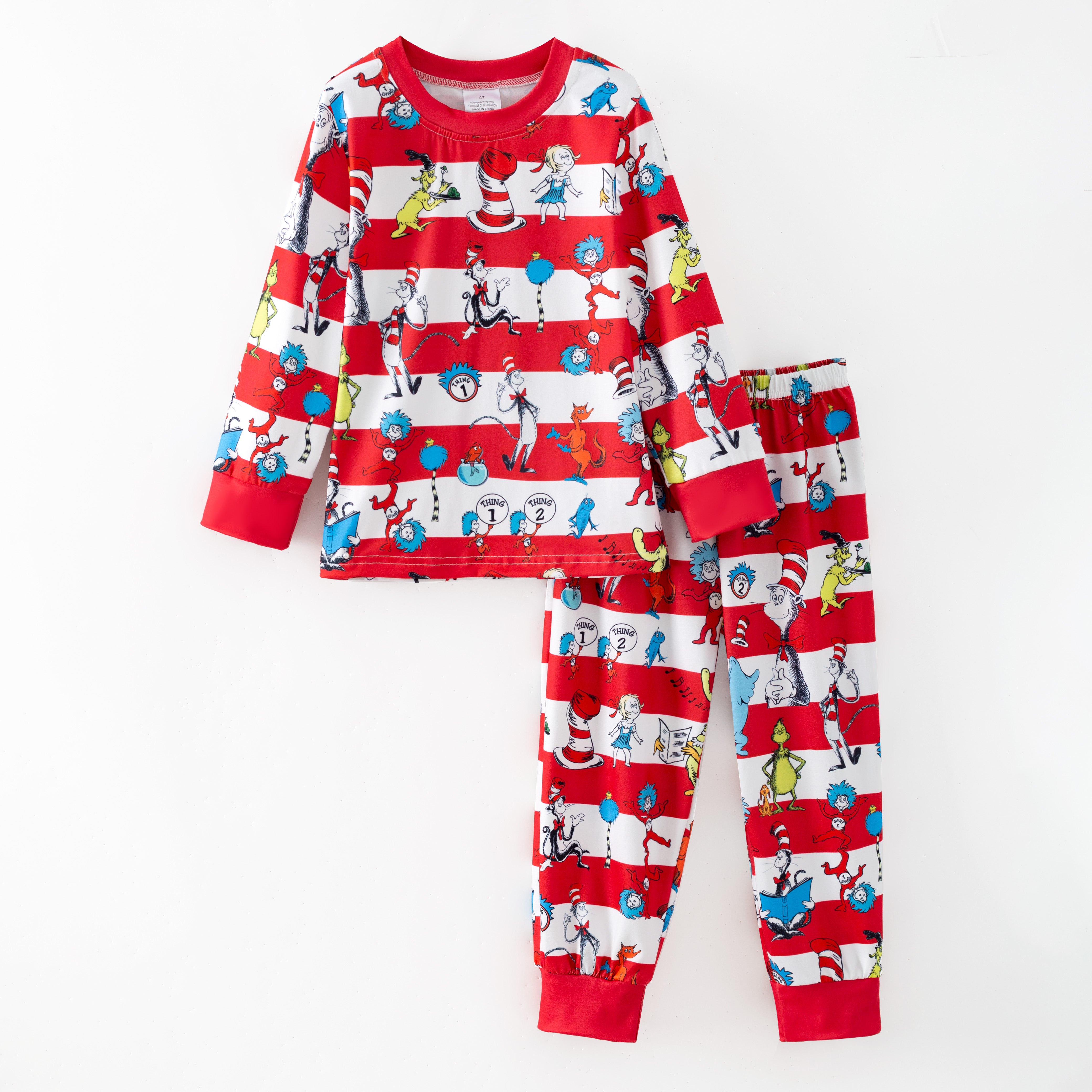 (Pre Order,Prepack Zone)Boys DR SEUSS Print Pajamas(Mix Size)