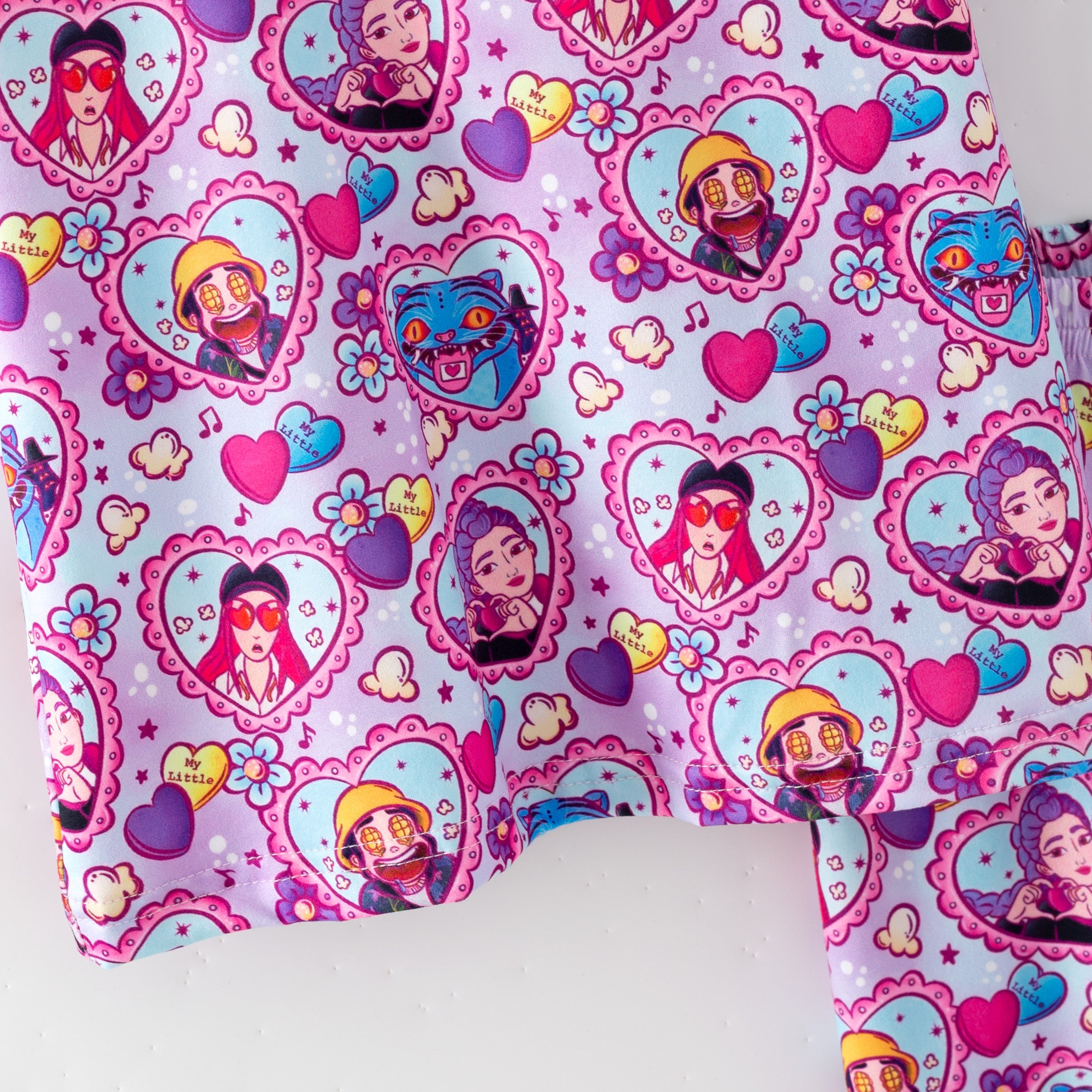 (Pre Order,Prepack Zone)Girls Movie Character Print Pajamas(Mix Size)