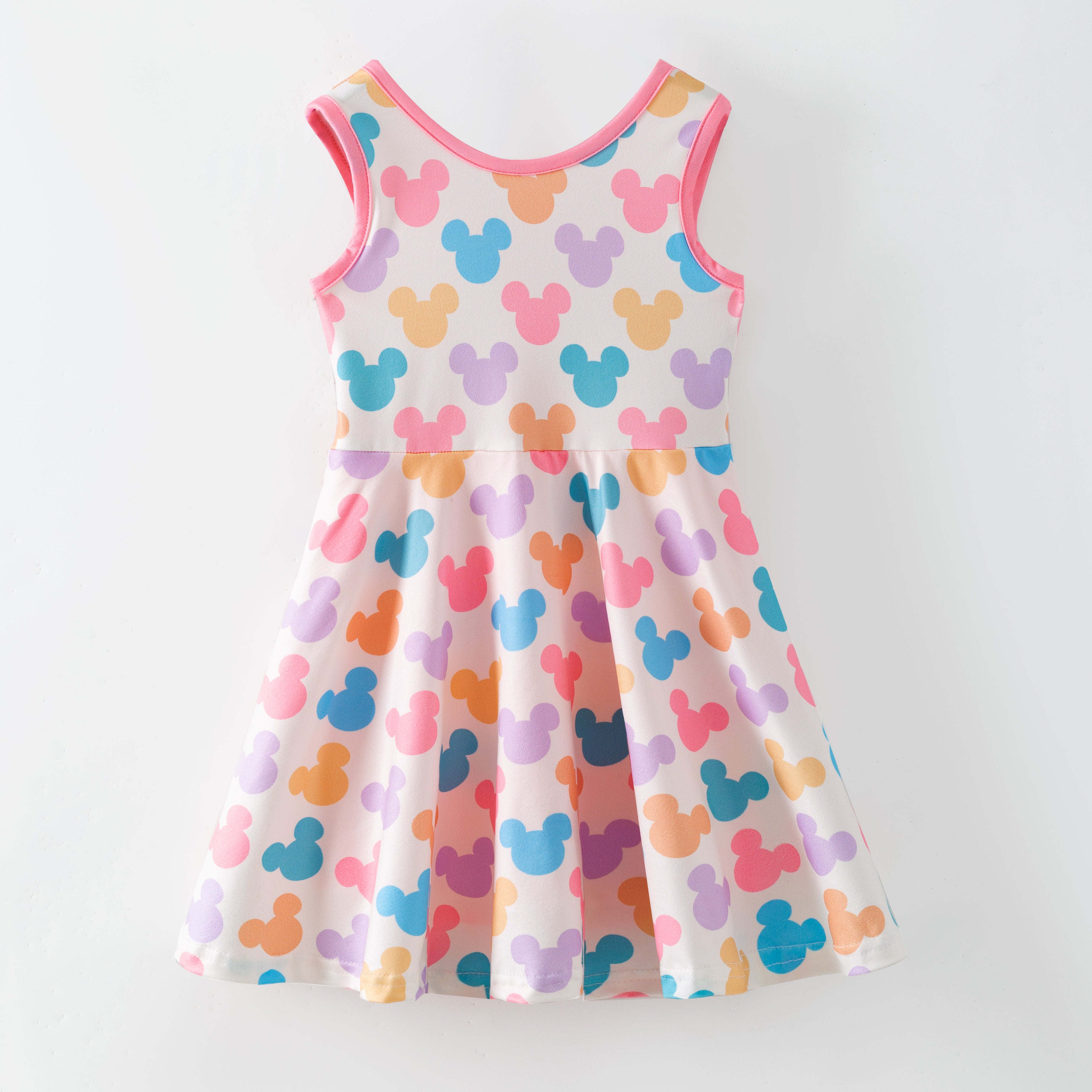 (Pre Order,Prepack Zone)Girls Spring&Summer Cartoon Print Skort Dress,Skort Set(Mix Size)