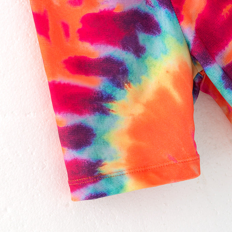 (In Stock)Daddy and Me Summer Tie-dye Swim Trunks