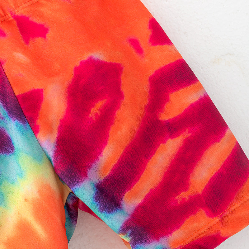 (In Stock)Daddy and Me Summer Tie-dye Swim Trunks