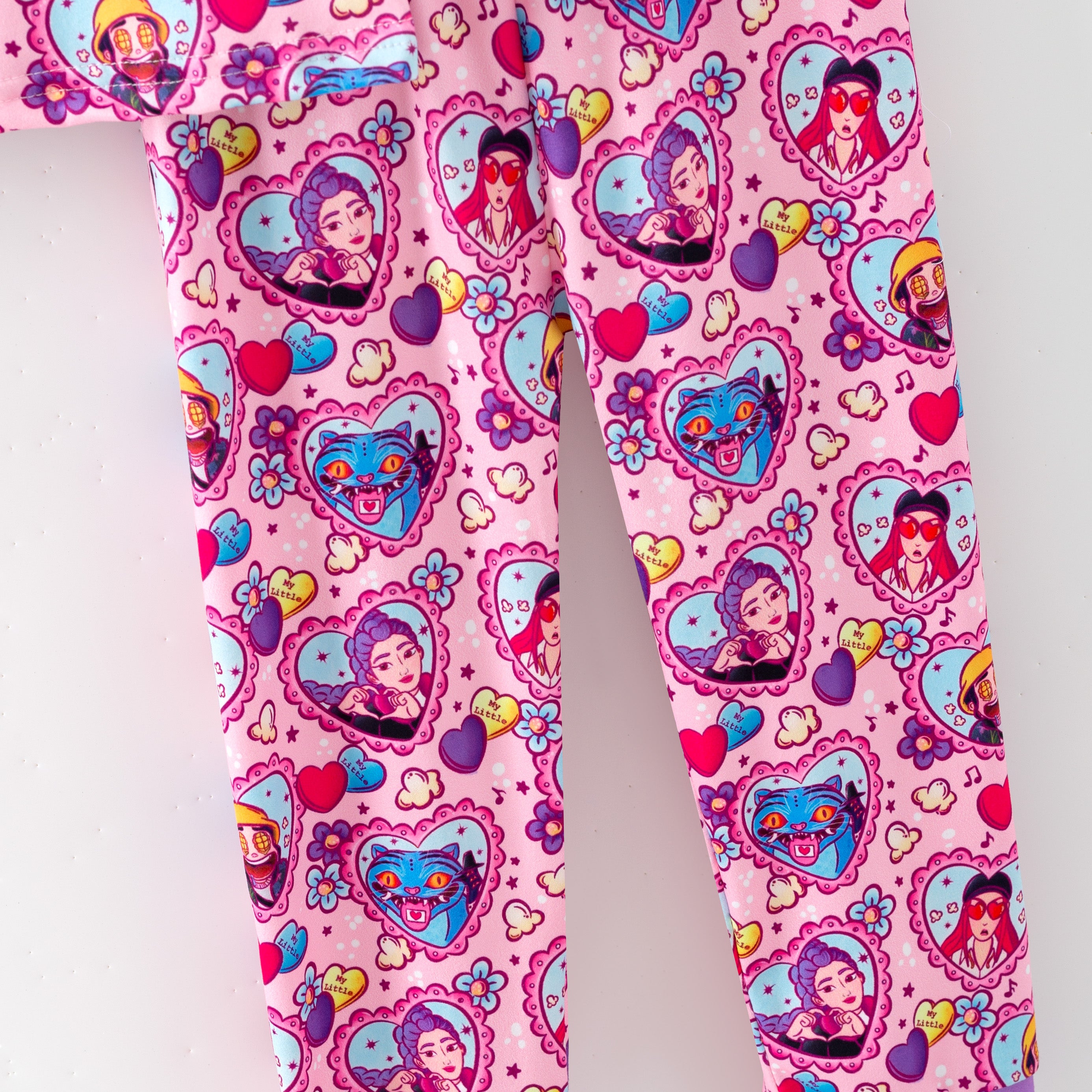 (Pre Order,Prepack Zone)Girls Movie Character Print Pajamas(Mix Size)