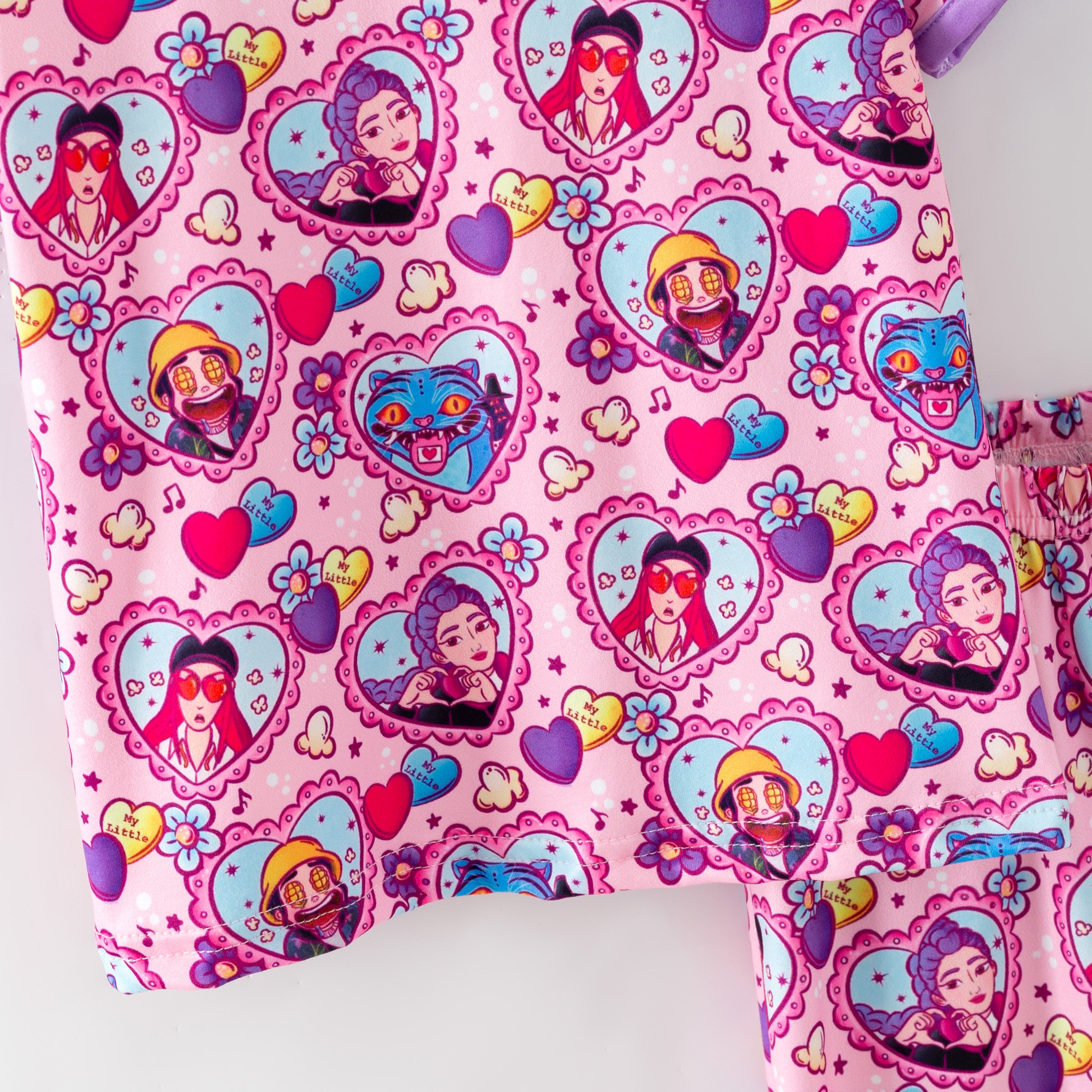 (Pre Order,Prepack Zone)Girls Movie Character Print Pajamas(Mix Size)