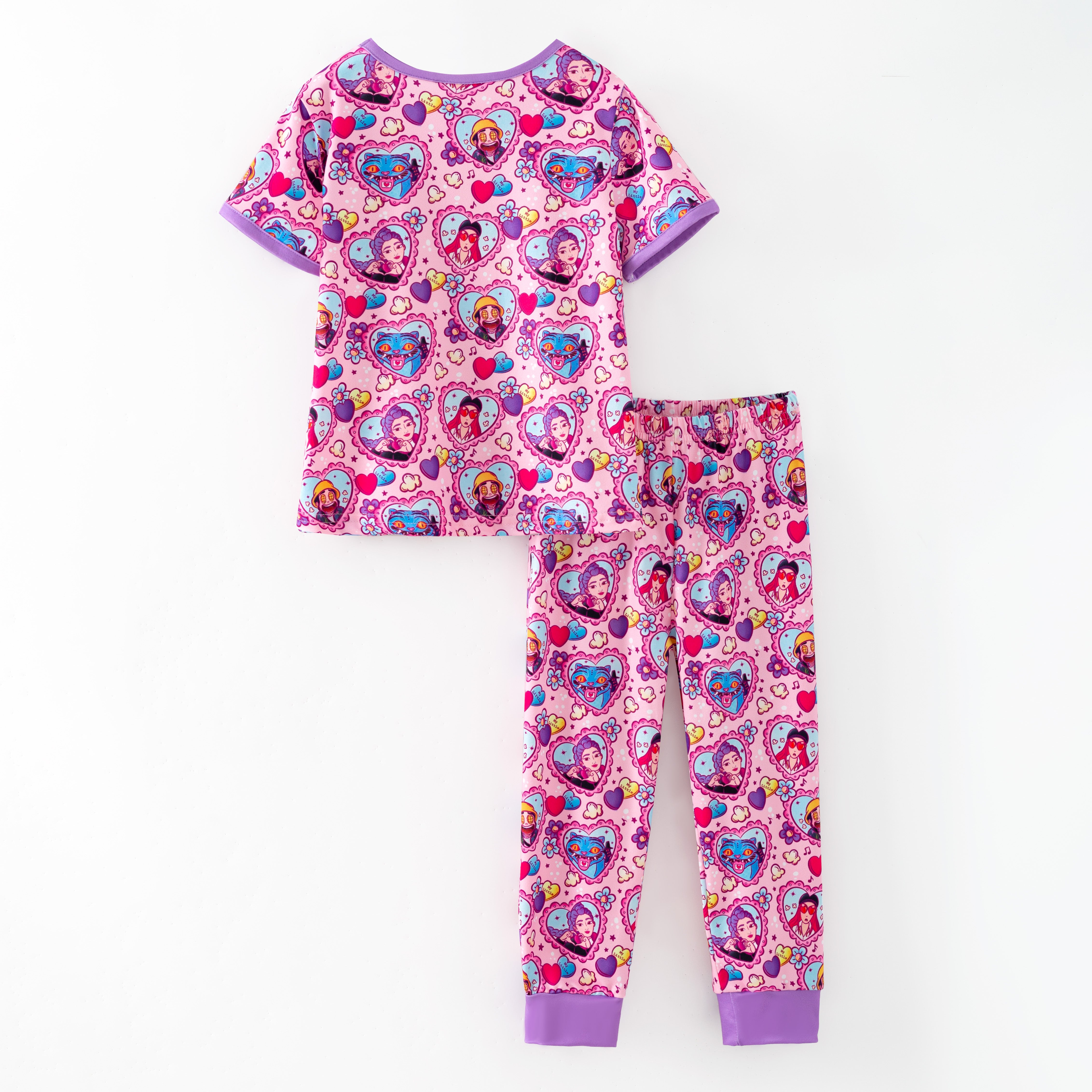 (Pre Order,Prepack Zone)Girls Movie Character Print Pajamas(Mix Size)