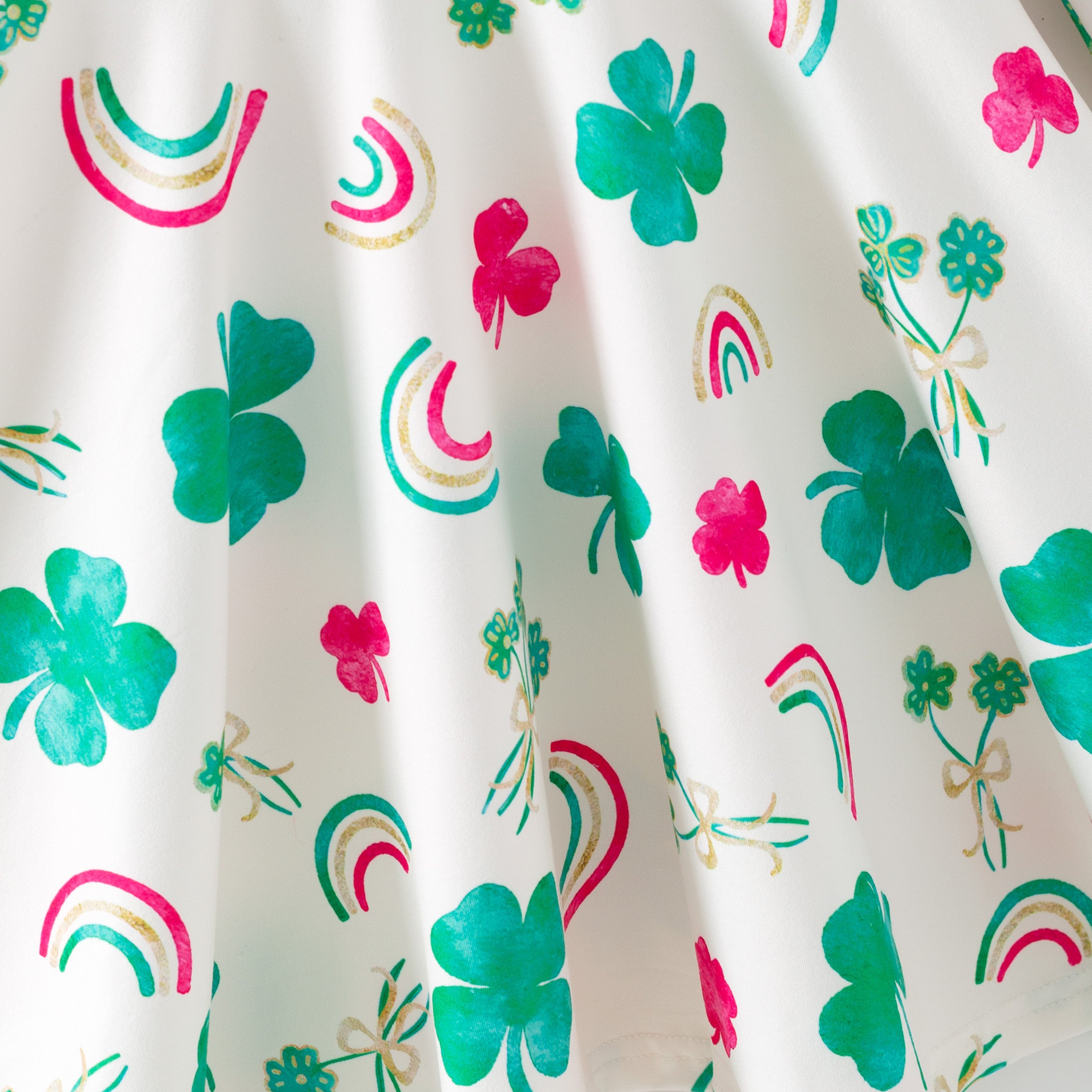 (Pre Order,Prepack Zone)Girls St. Patrick's Day Print Dress(Mix Size)