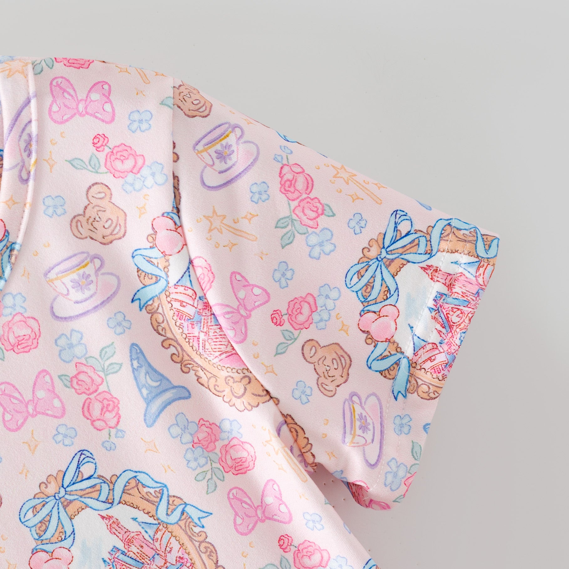 (Pre Order,Prepack Zone)Girls Spring&Summer Castle Print Dress,Skort Set(Mix Size)