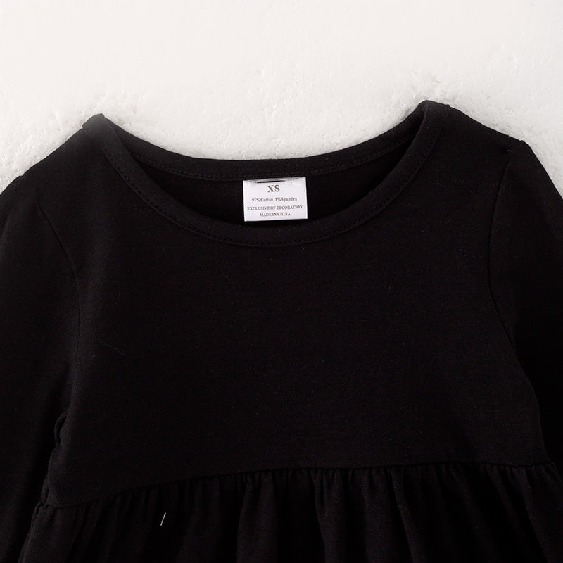 (In Stock L33-4-3)Girls Christmas Print Outfit Set