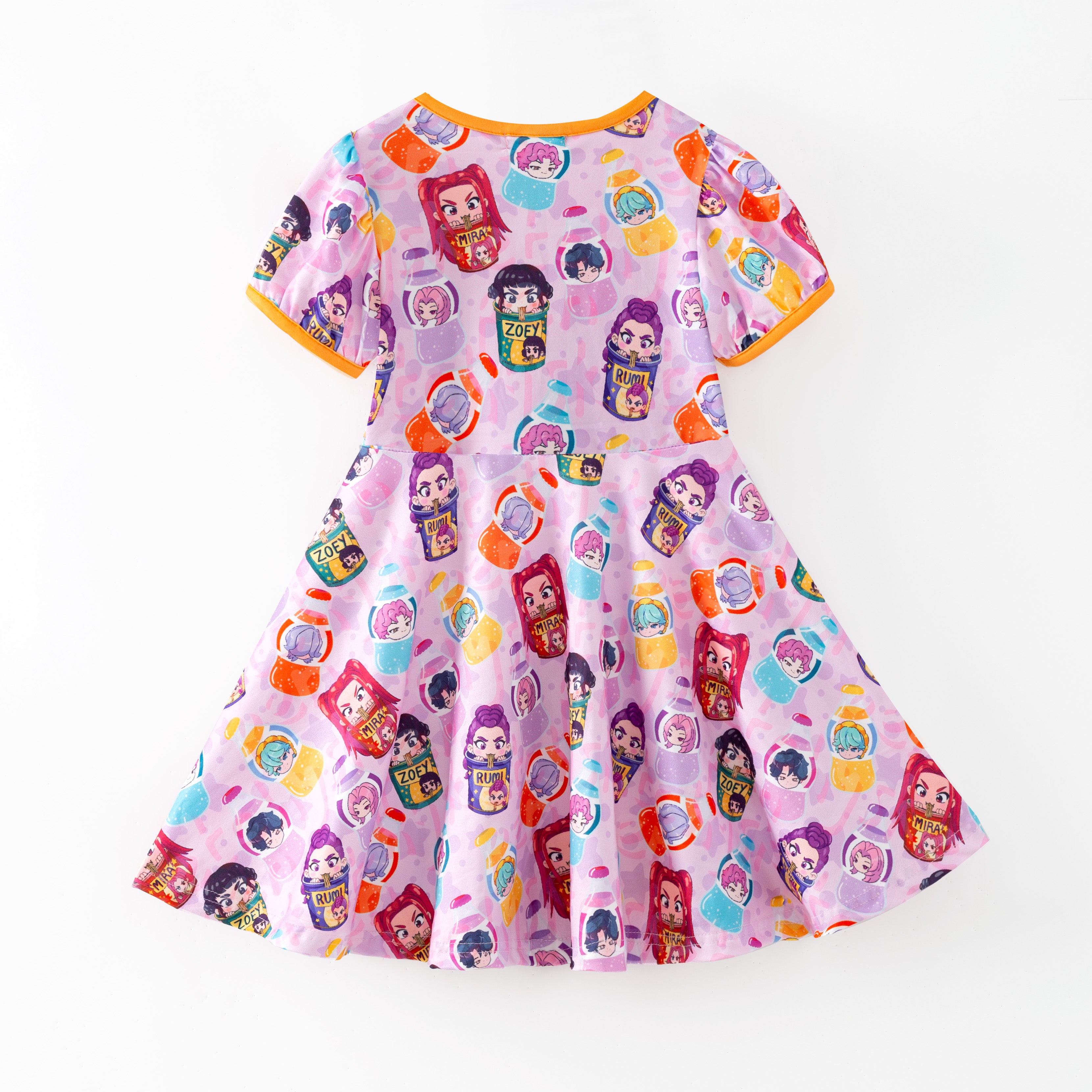 (Pre Order,Prepack Zone)Girls Movie Character Print Dress(Mix Size)