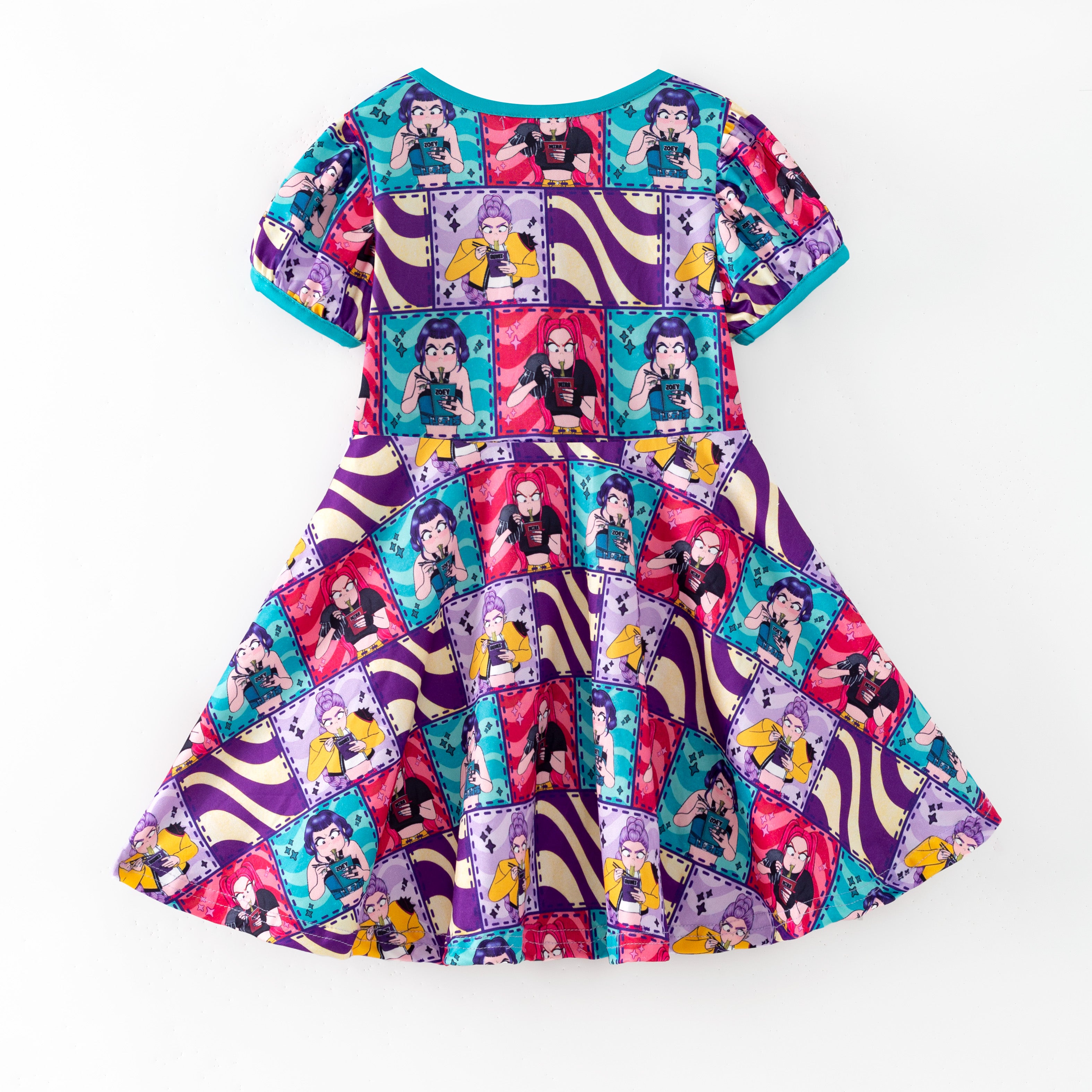 (Pre Order,Prepack Zone)Girls Movie Character Print Dress(Mix Size)