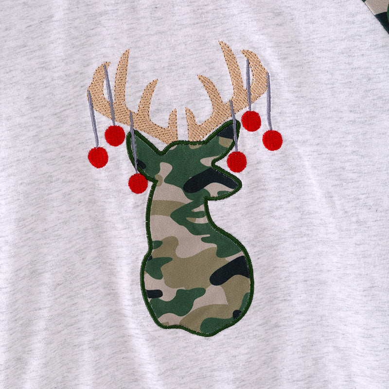 (In Stock L33-2-1)Boys Christmas Applique Top