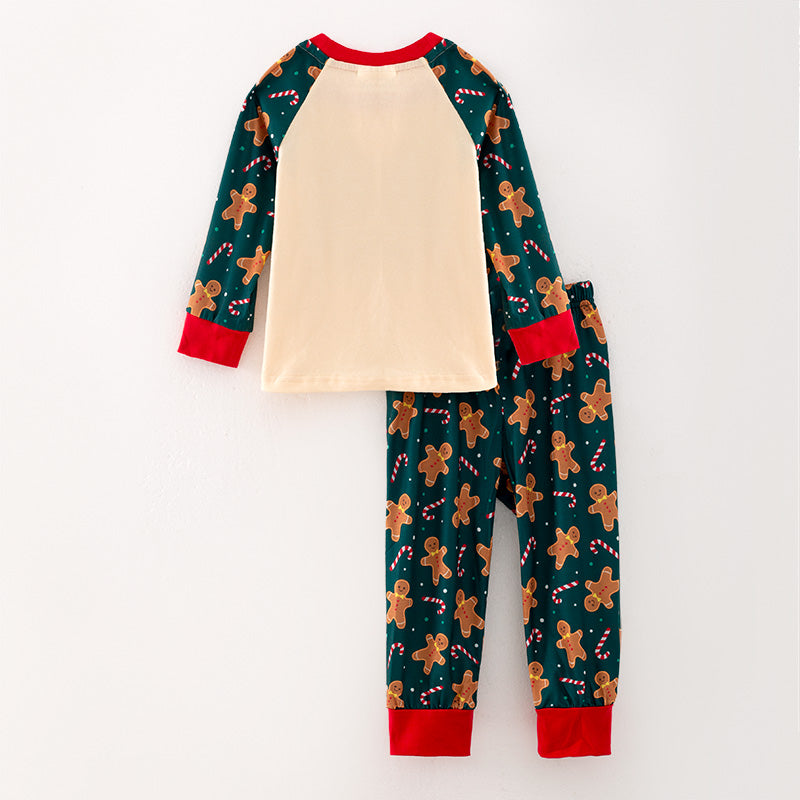 (In Stock L33-1-3)Girls Christmas Print Pajamas