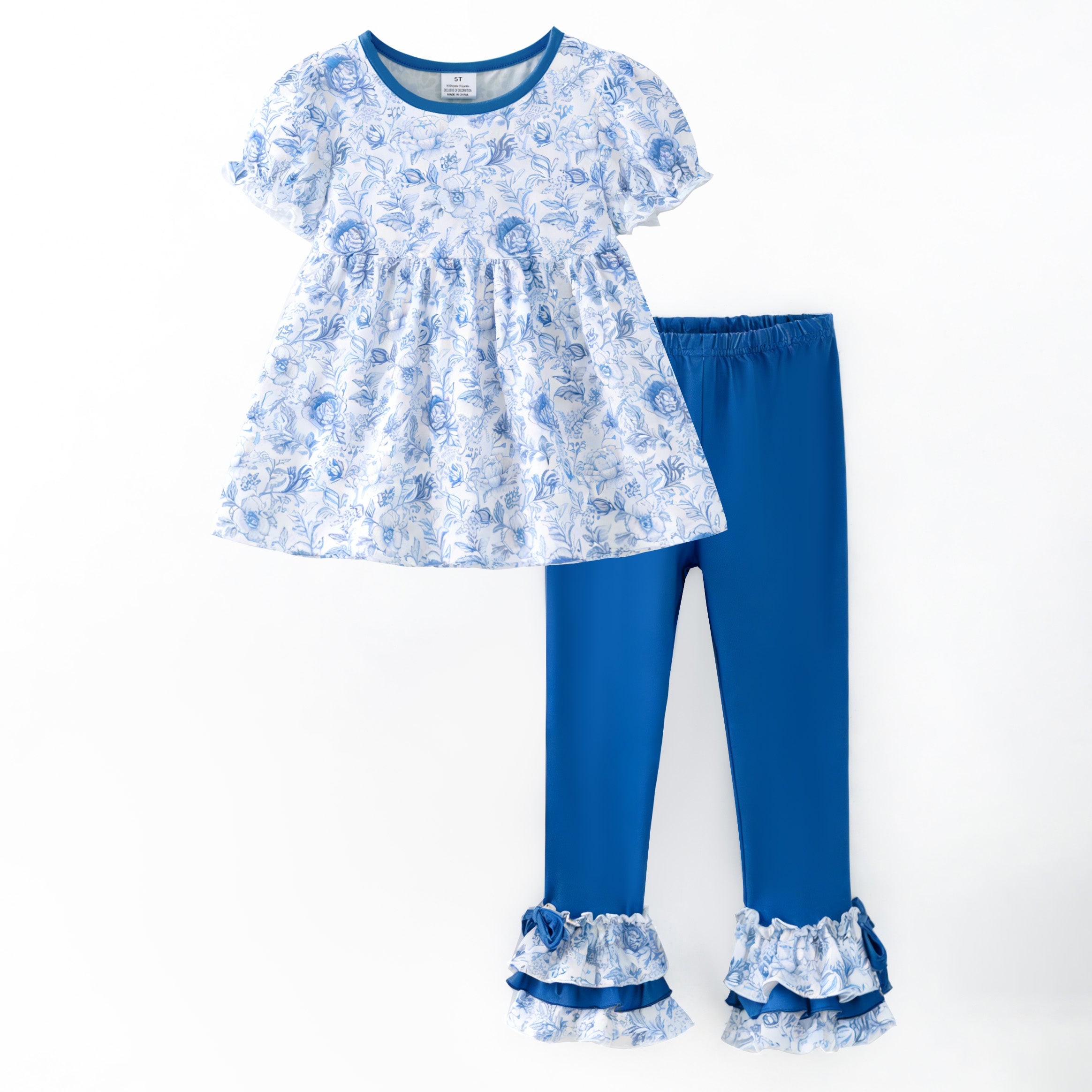 (Pre Order,Prepack Zone)Girls Spring&Summer Print Set(Mix Size)