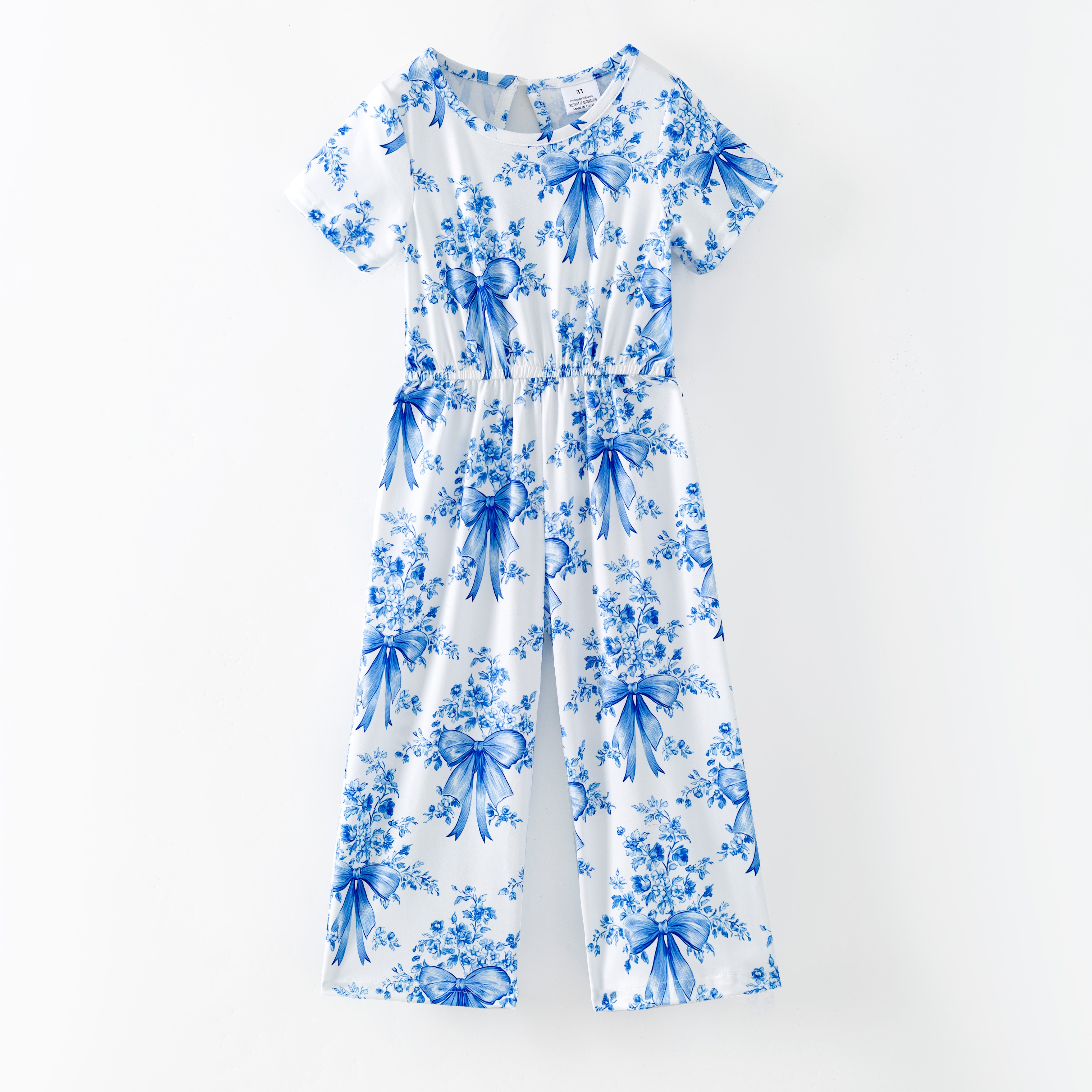 (Pre Order,Prepack Zone)Girls Spring&Summer Print Jumpsuit(Mix Size)