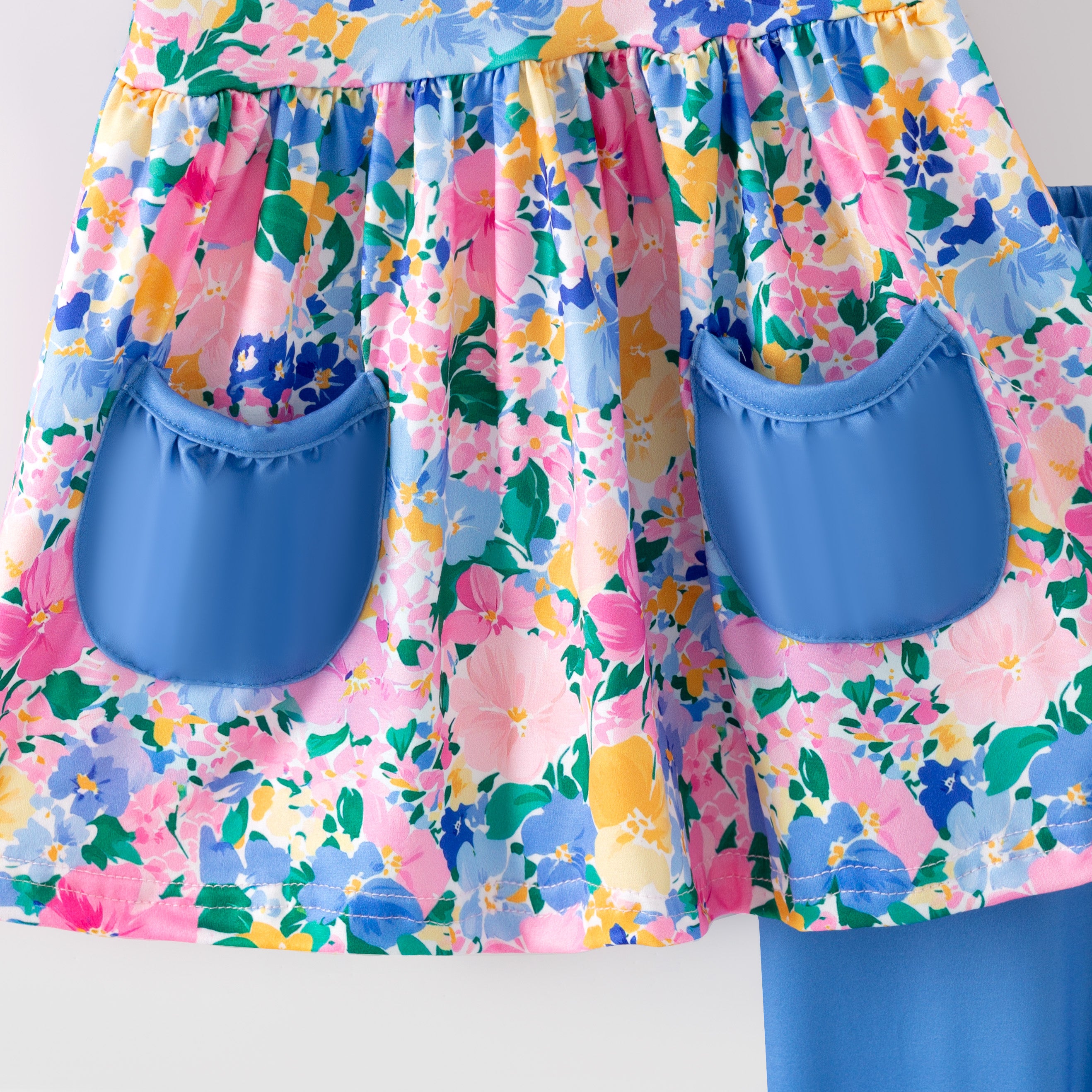 (Pre Order,Prepack Zone)Girls Spring&Summer Floral Print Set(Mix Size)