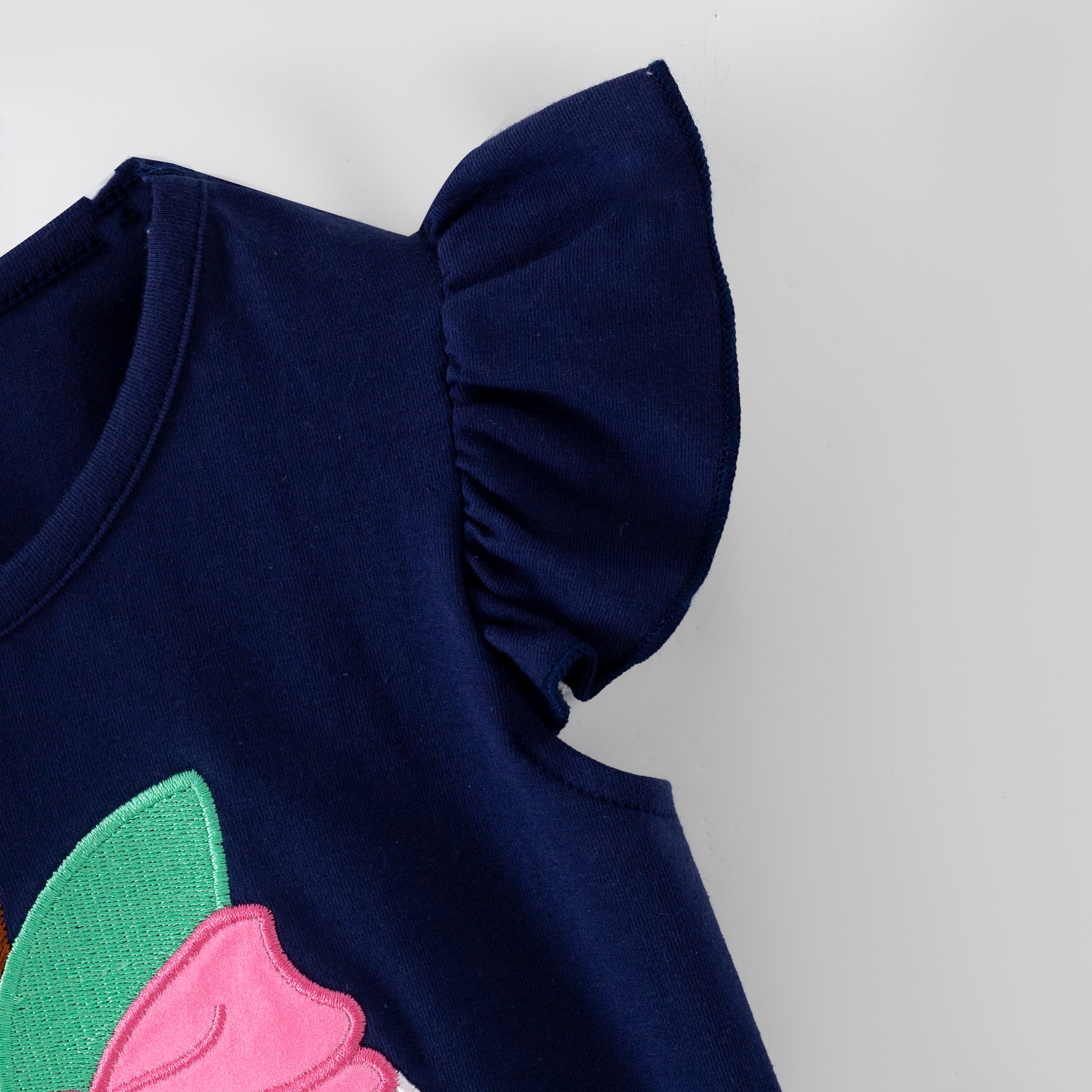 (In Stock)Girls Back To School Apple Applique Shorts Set