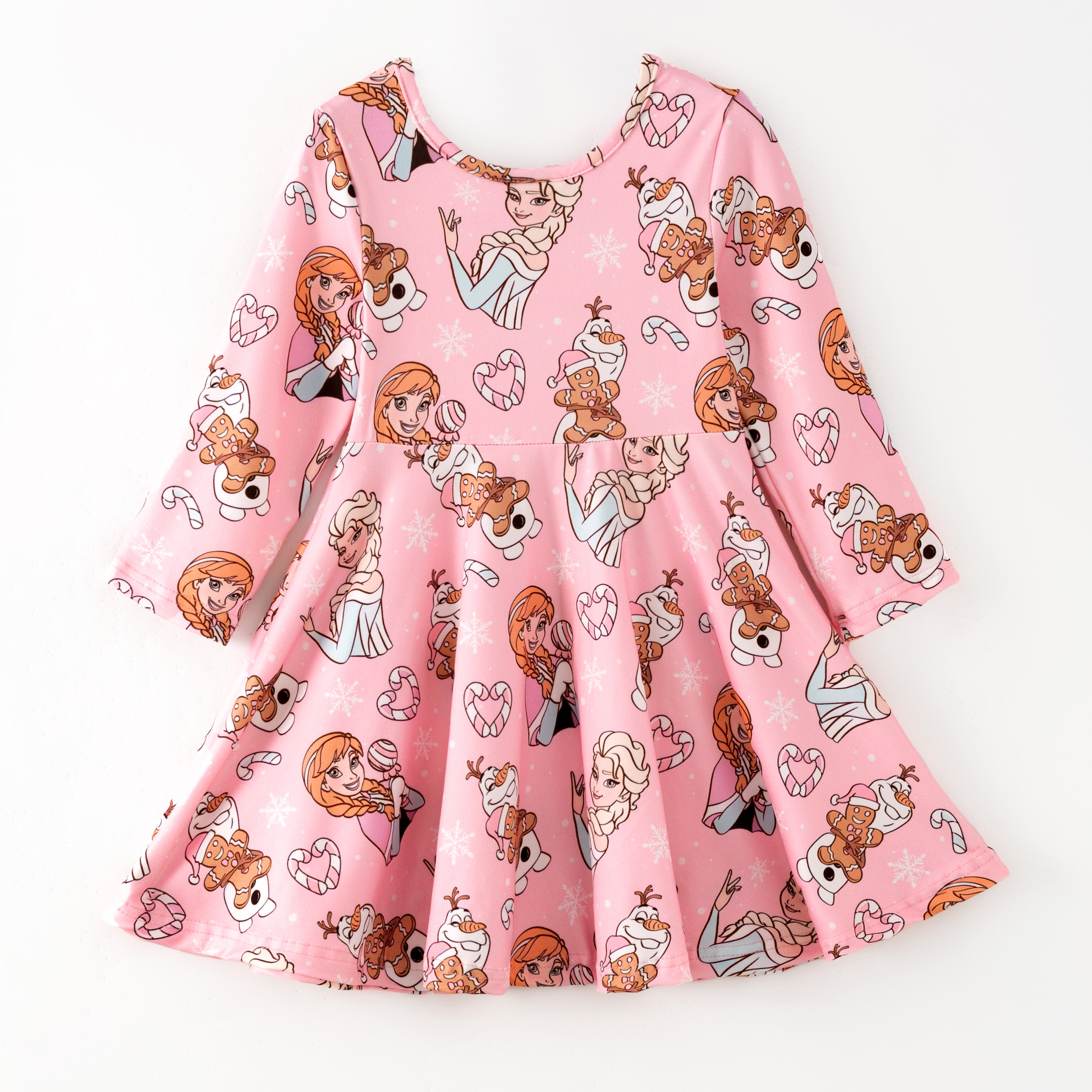 (Pre Order,Prepack Zone)Girls Christmas Princess Print Dress