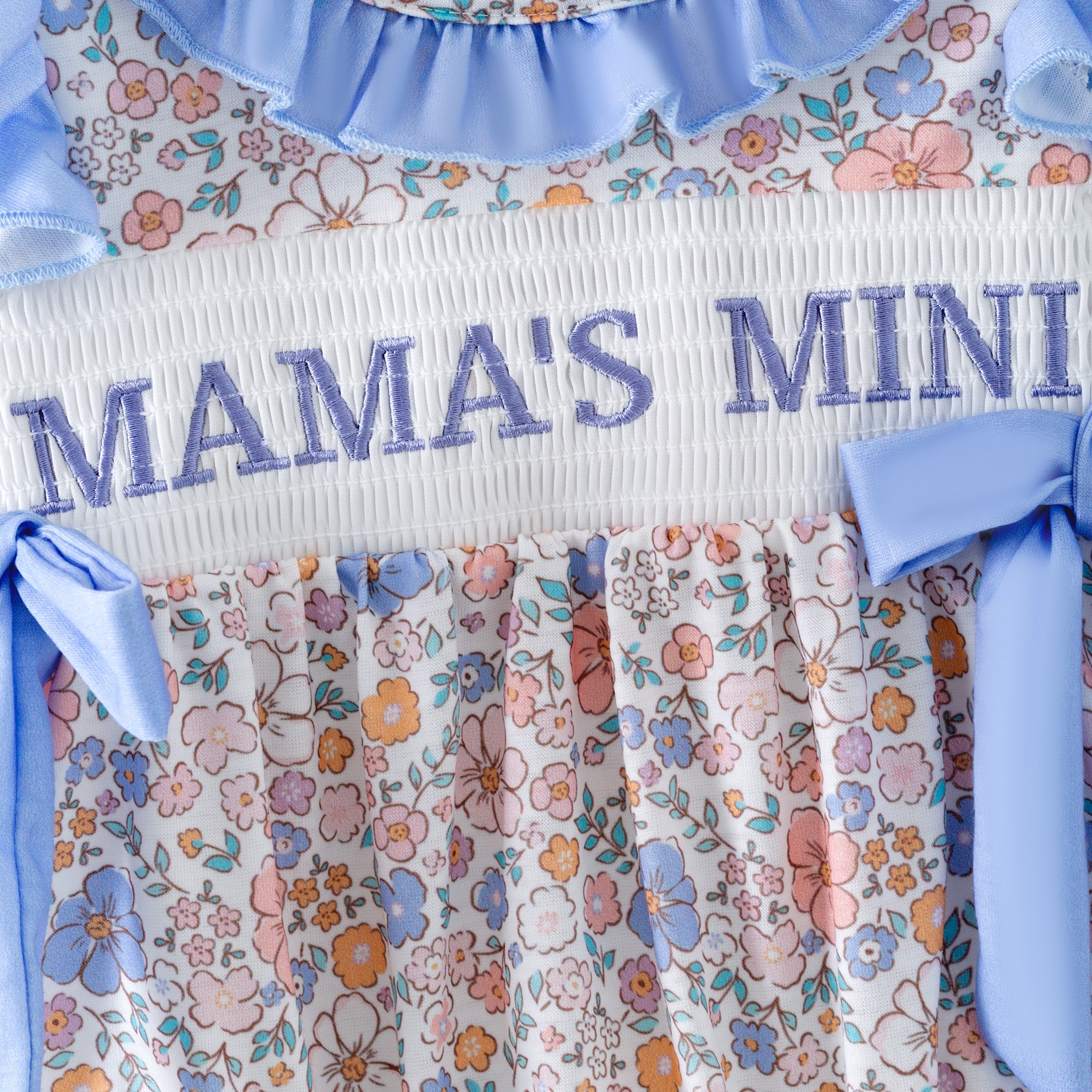 (Pre Order,Prepack Zone)Toddler Girls MAMA&DADDY Embroidery Romper(Mix Size)