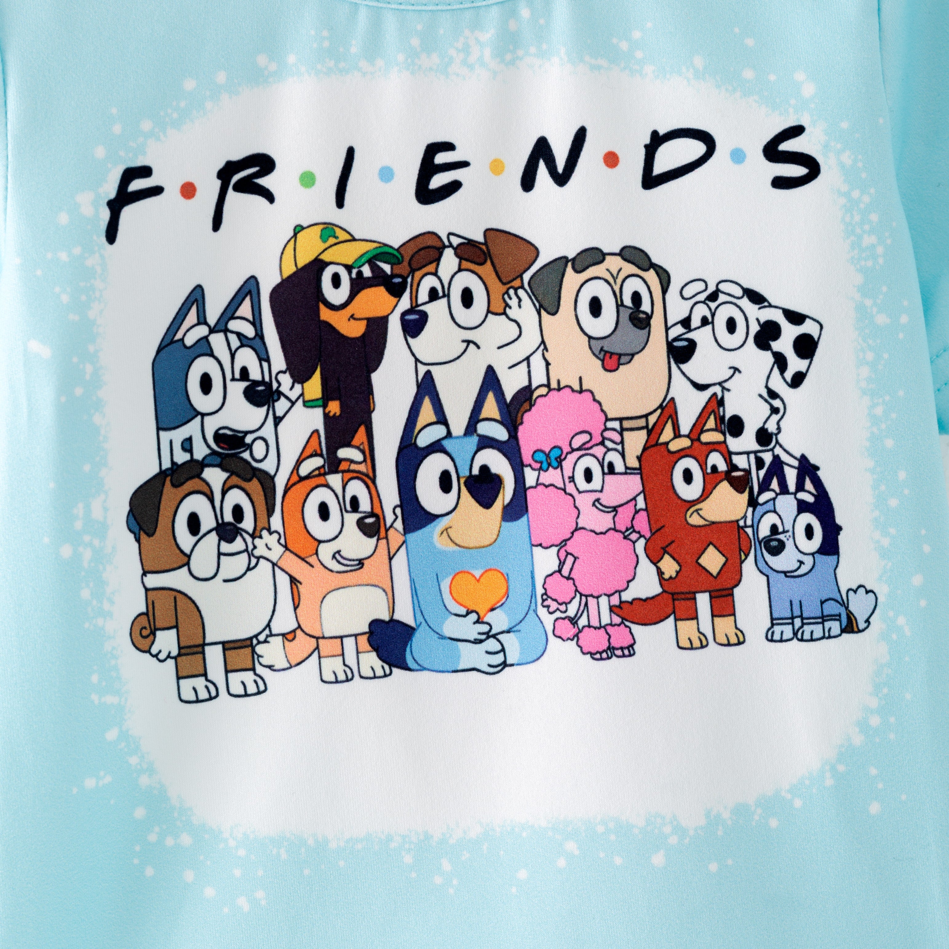 (Pre Order)Girls Spring and Summer Cartoon Print Outfit Set