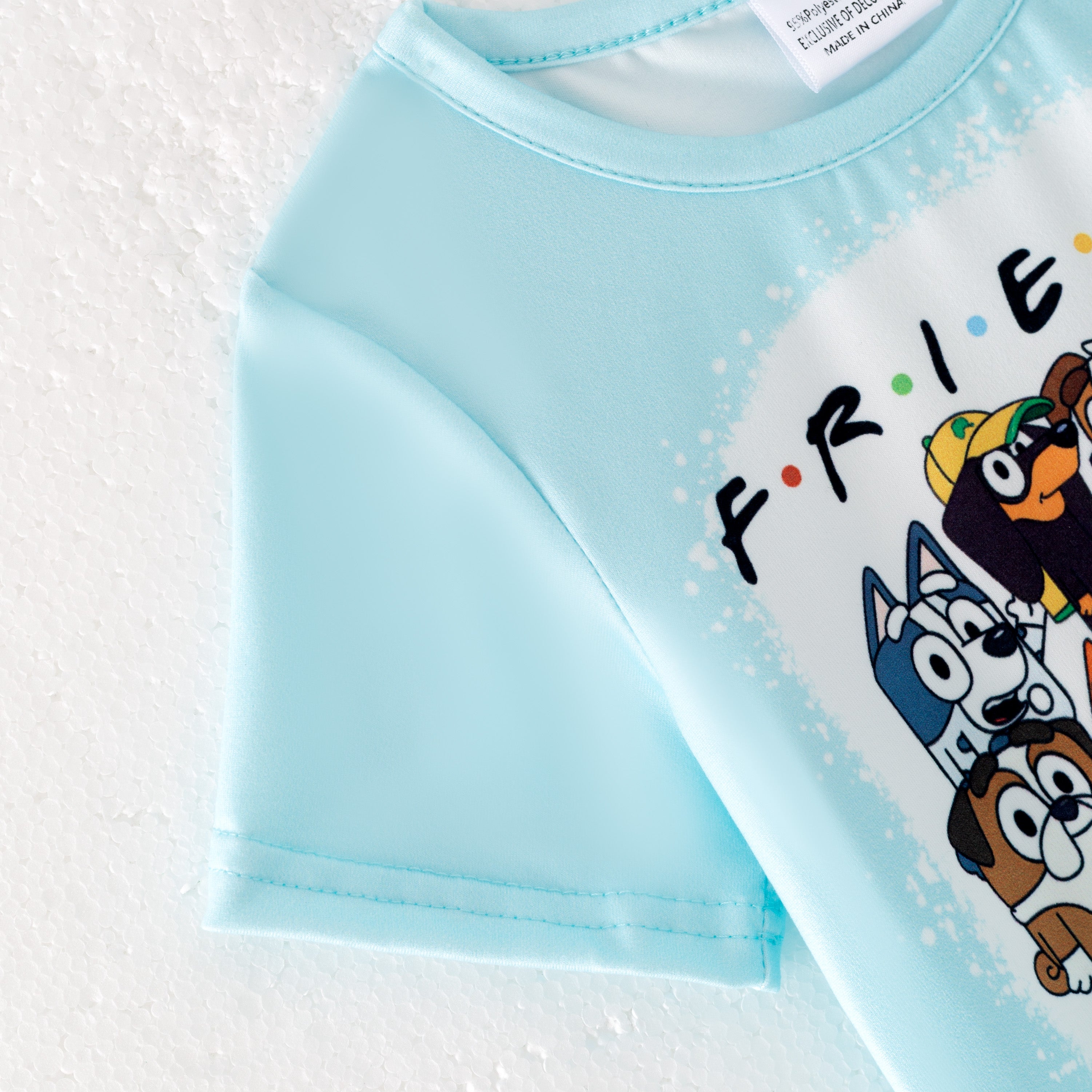 (Pre Order)Girls Spring and Summer Cartoon Print Outfit Set