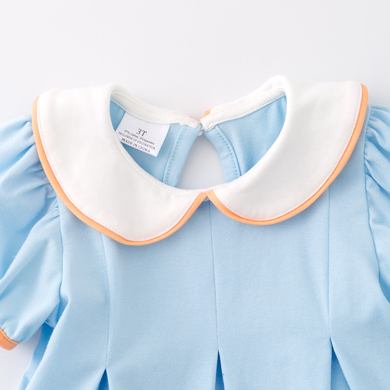 (In Stock G29-4-3)Girls Cartoon Embroidery Outfit Set