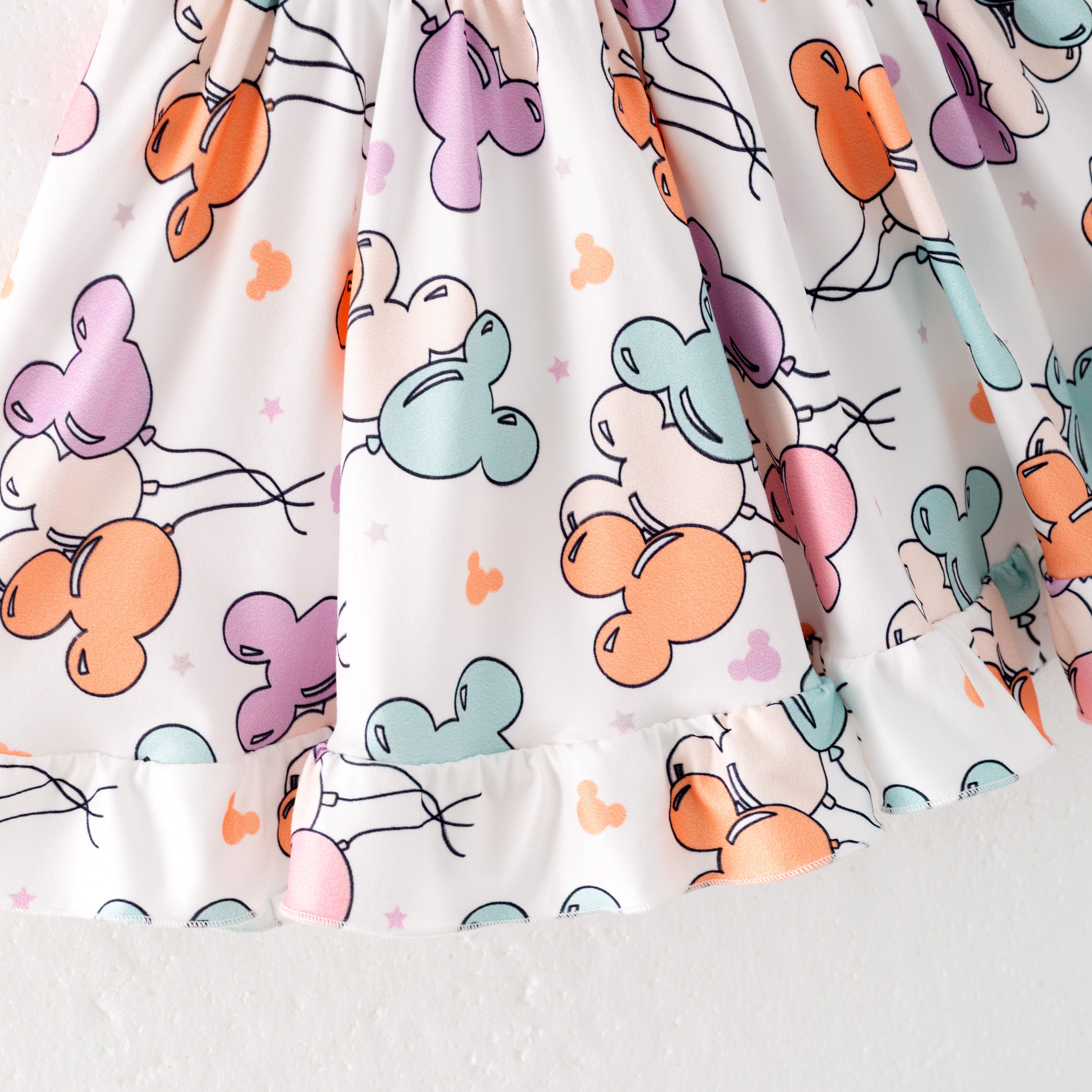 (Pre Order)Girls Summer Cute Cartoon Print Skirt Set