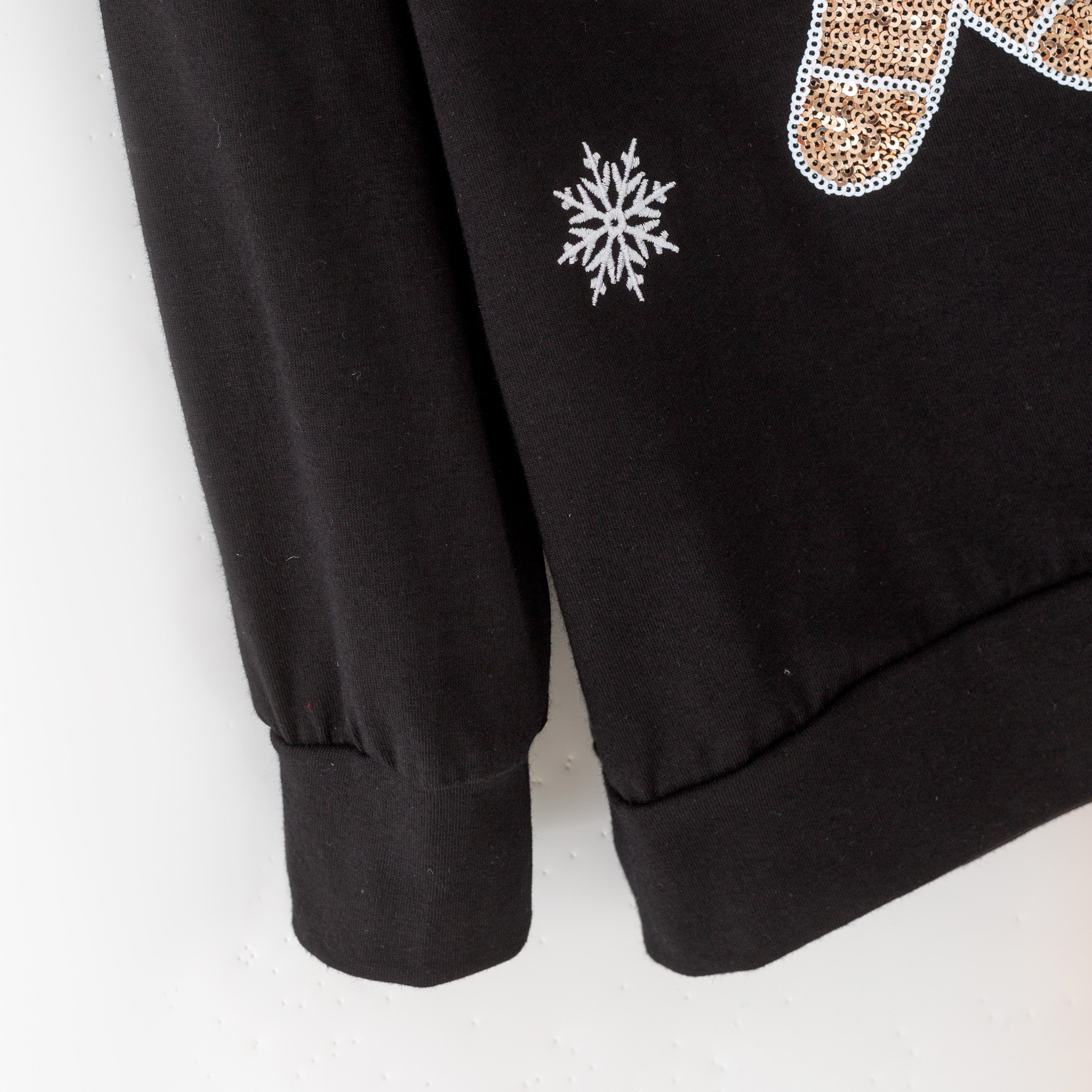 (In Stock)Girls Christmas Gingerbread Sequin Skirt Set