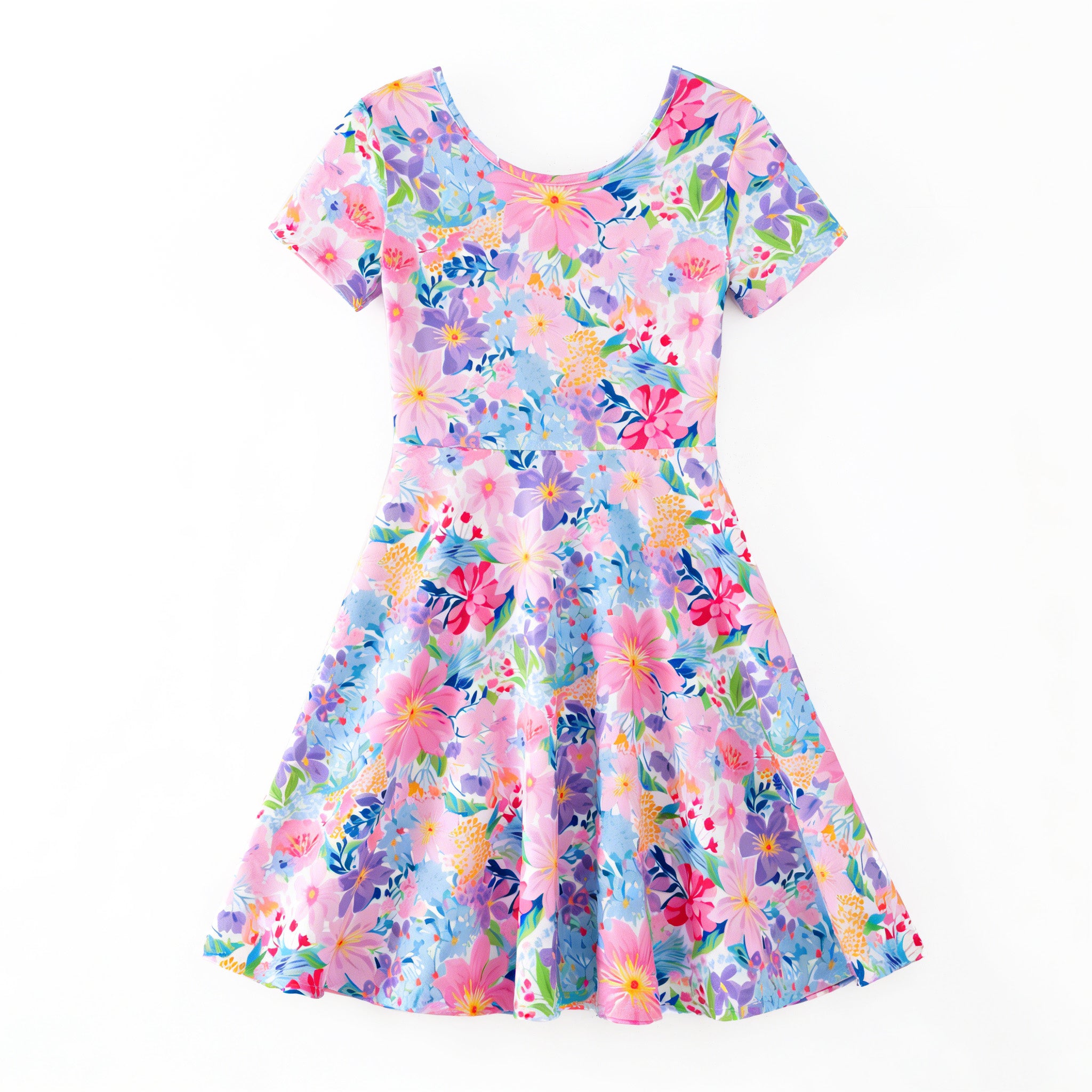 (Pre Order,Prepack Zone)Family Floral Print Dress