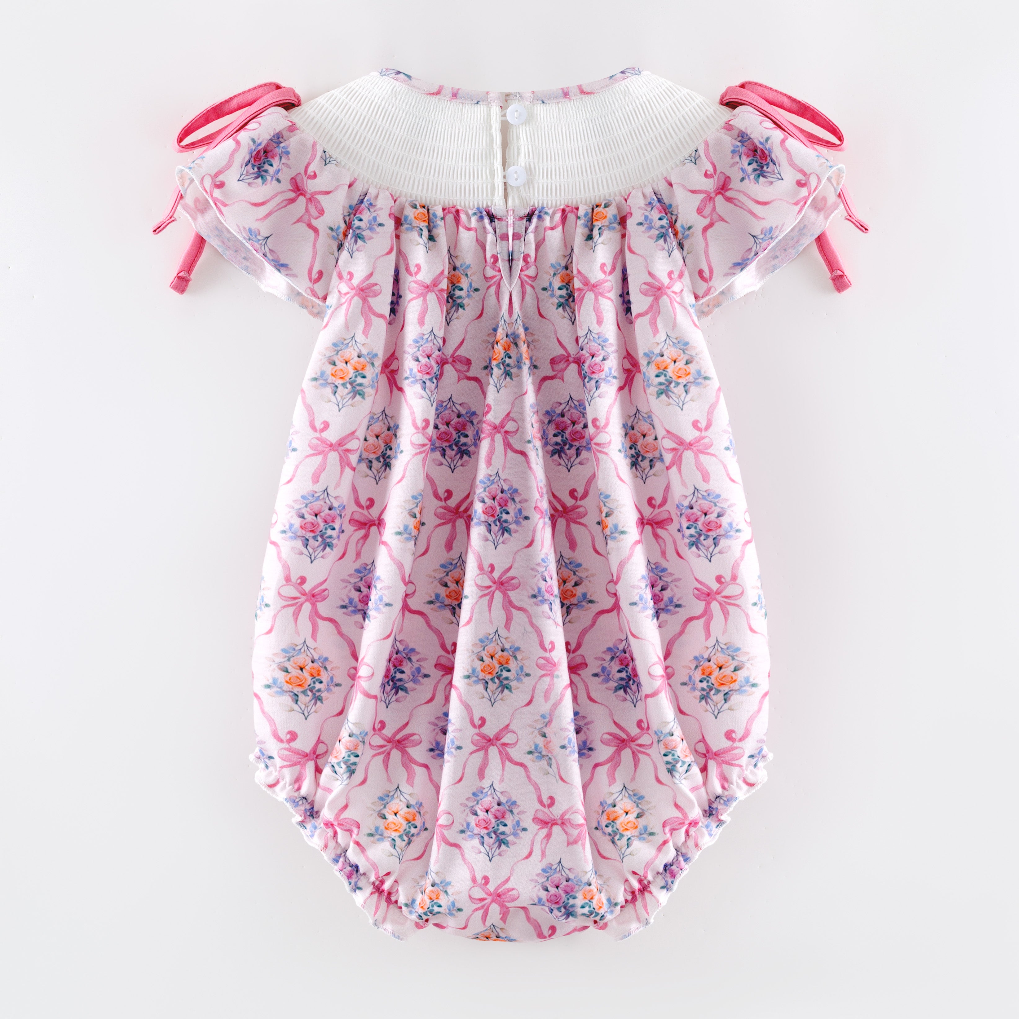 (Pre Order,Prepack Zone)Toddler Girls MAMA&DADDY Embroidery Romper(Mix Size)
