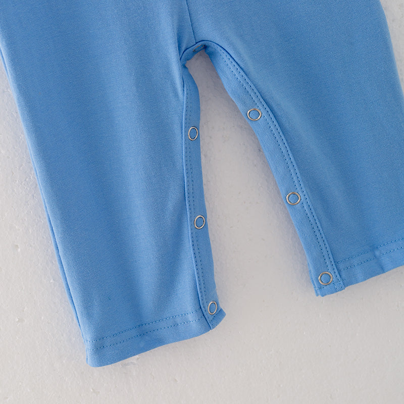 (In Stock G29-4-1)Baby Boys Halloween Ghost Embroidery Romper