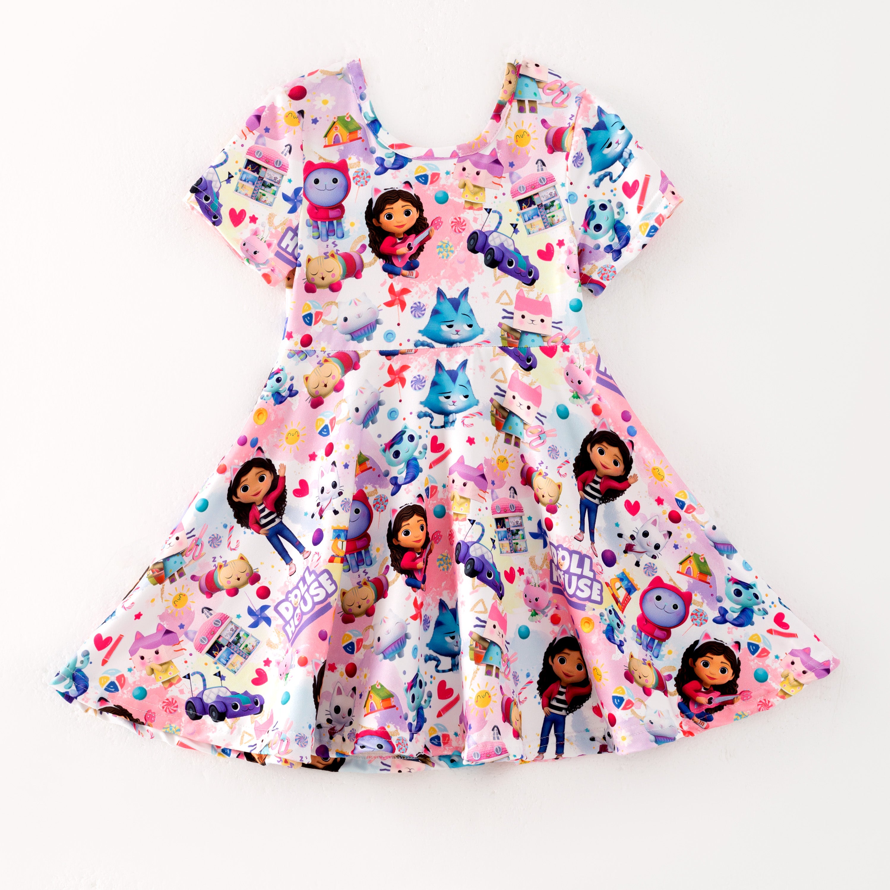 (Pre Order)Girls Cartoon Print Dress