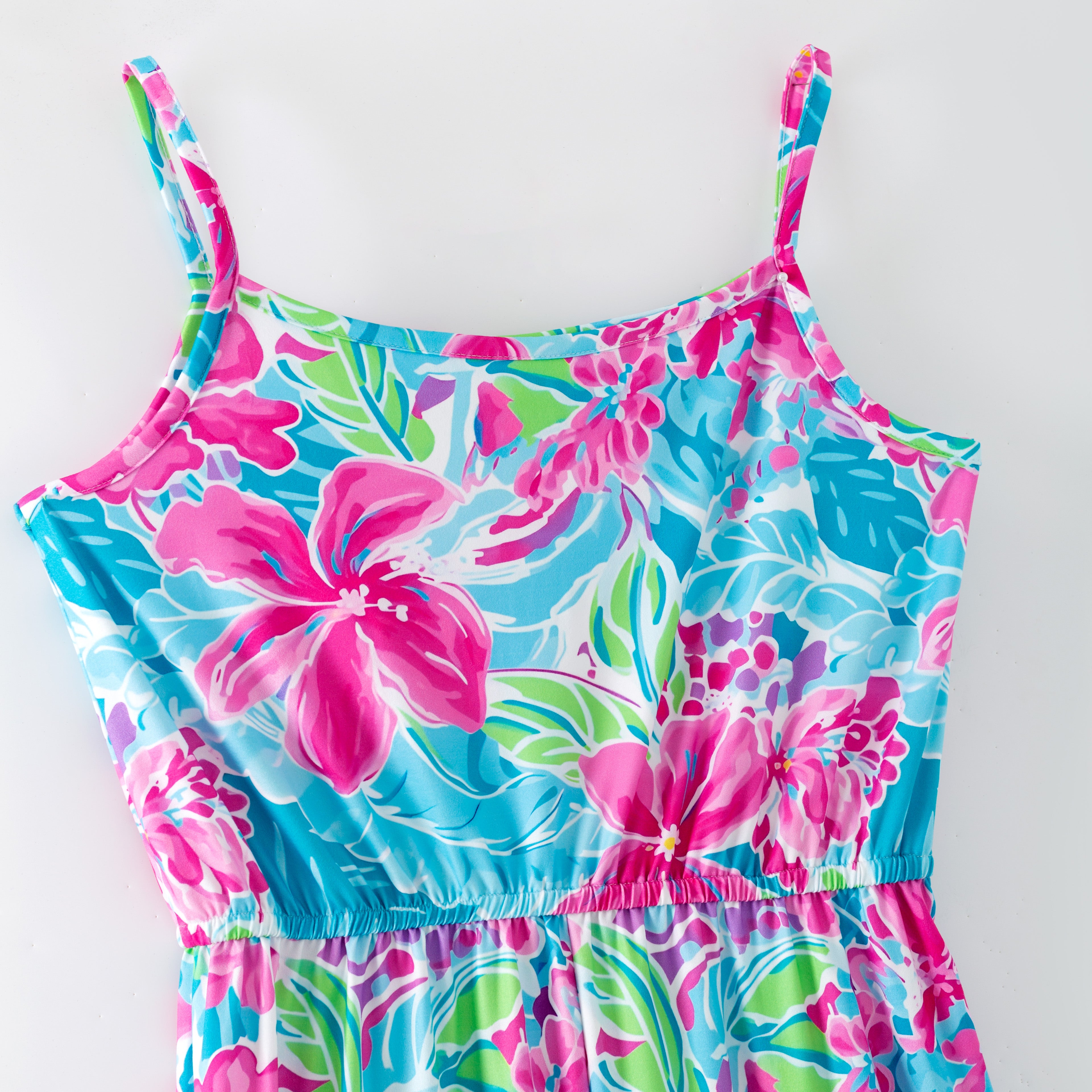 (Pre Order,Prepack Zone)Family Floral Print Jumpsuit(Mix Size)