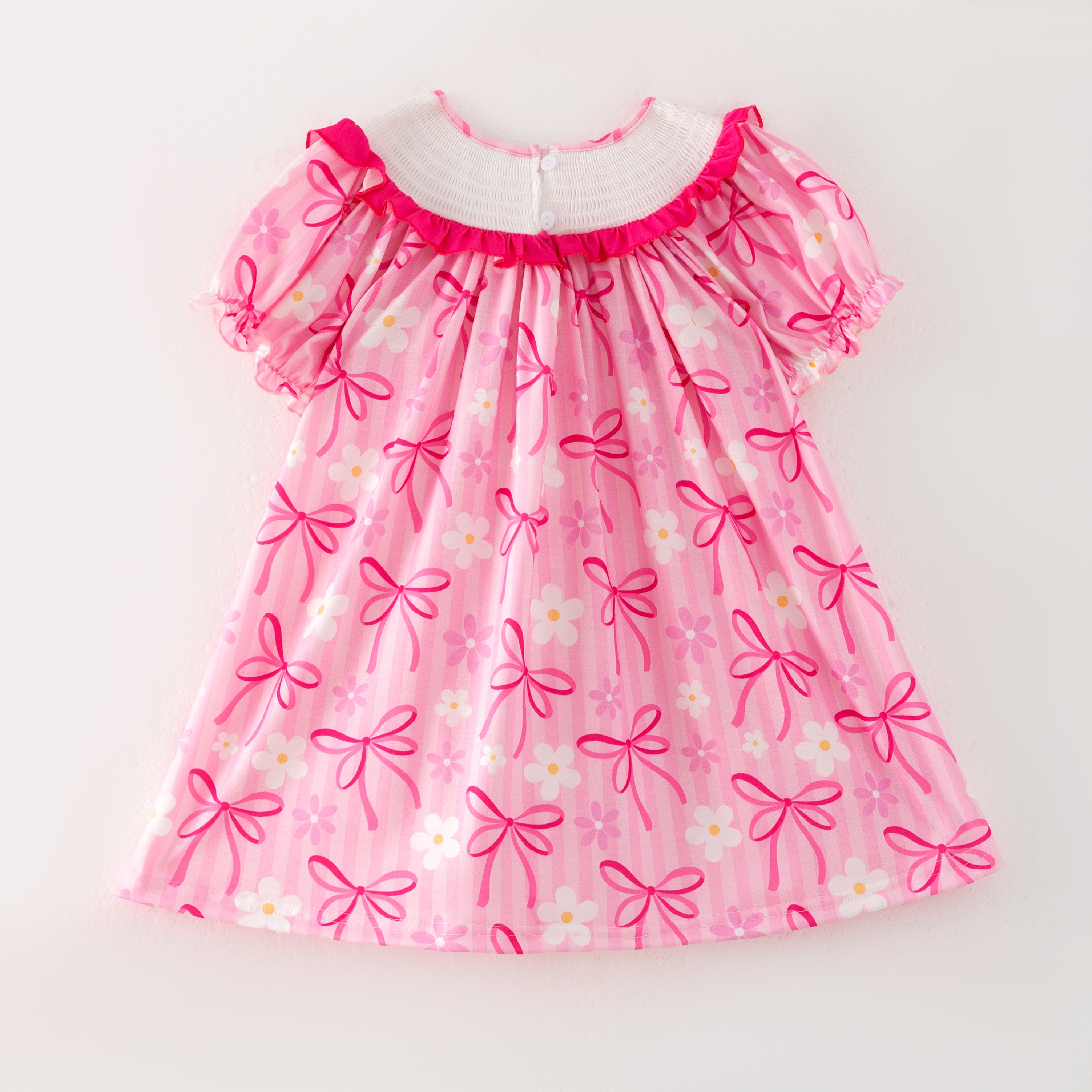 (Pre Order)Sisters Spring and Summer Embroidery Smocked Dress&Romper