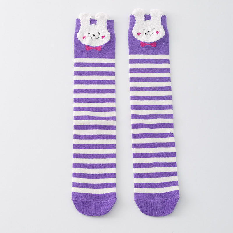 (In Stock)Girls Easter Bunny Jacquard Stockings