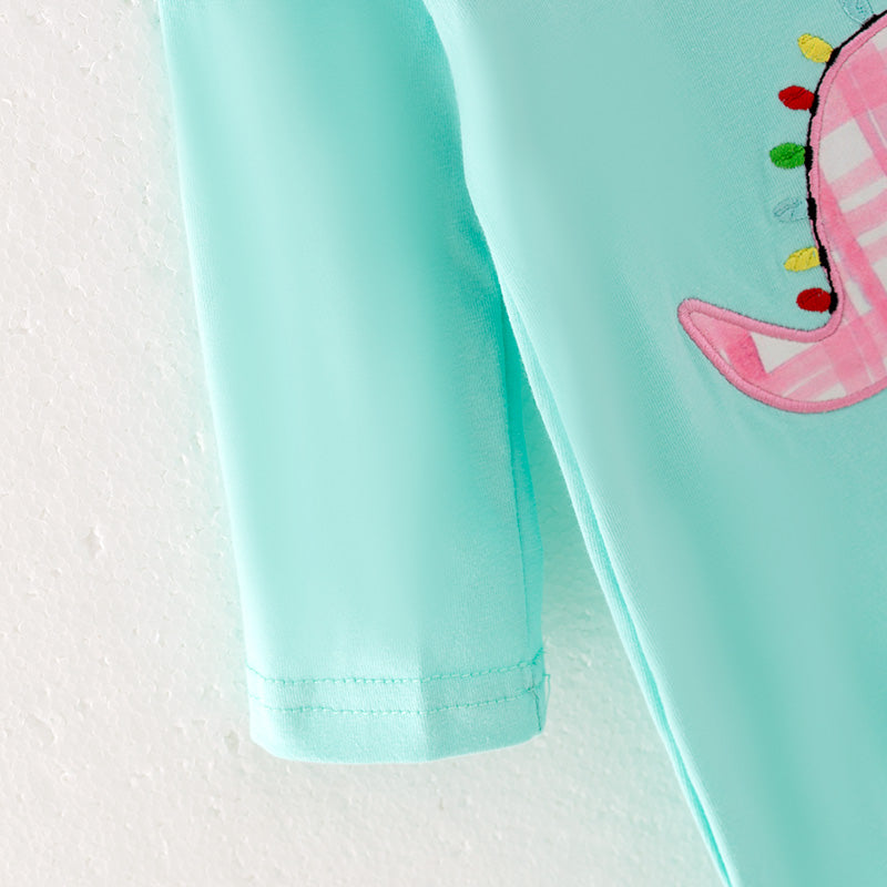 (In Stock G7-5-1)Baby Girls Christmas Print Romper