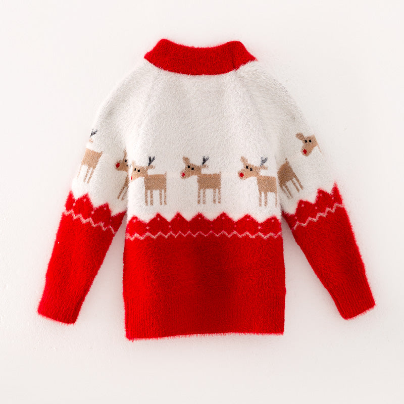 (In Stock G7-1-2)Girls Christmas Sweater