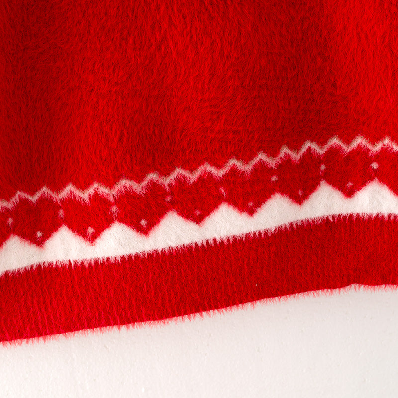 (In Stock G7-4-3)Girls Christmas Sweater Dress