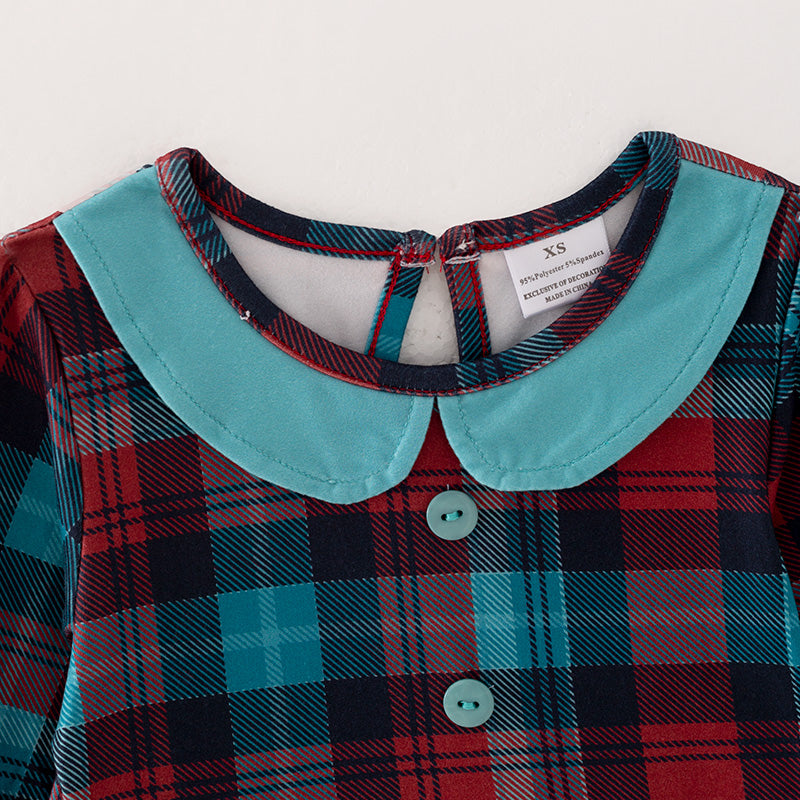 (In Stock G7-5-1)Girls Christmas Print Dress