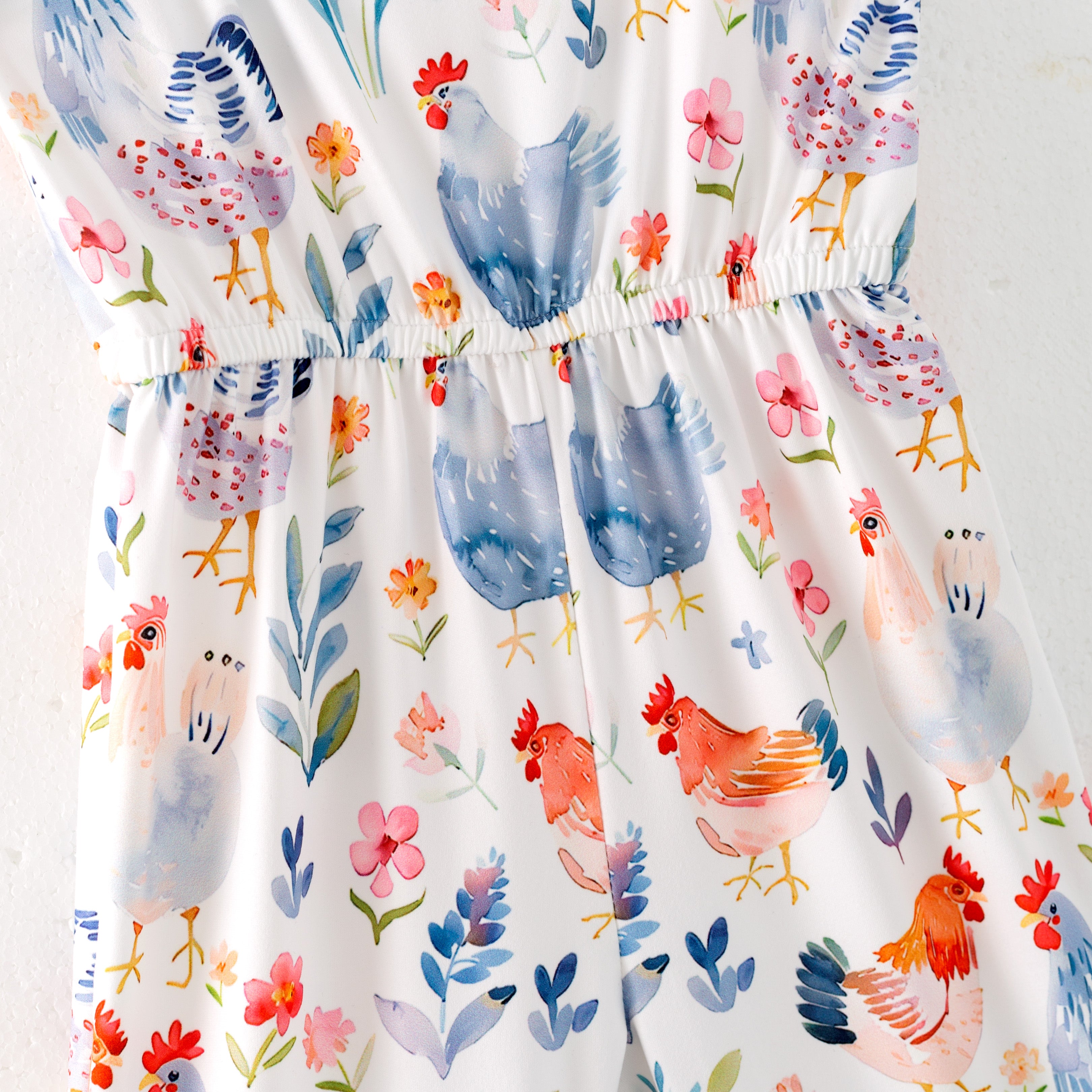 (Pre Order)Girls Spring and Summer Print Suspender Jumpsuit